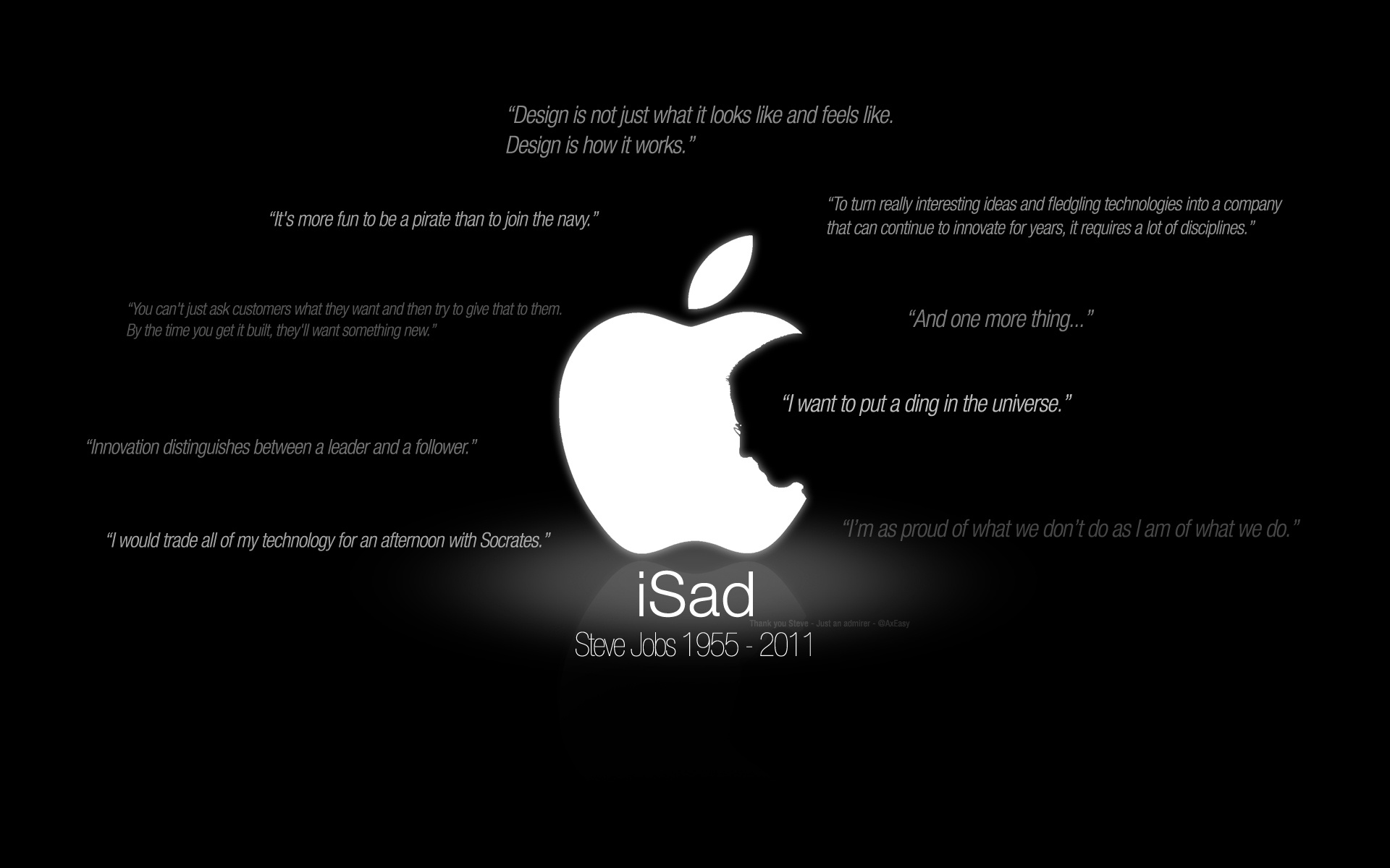 Steve Jobs Quote Apple Inc 1920x1200