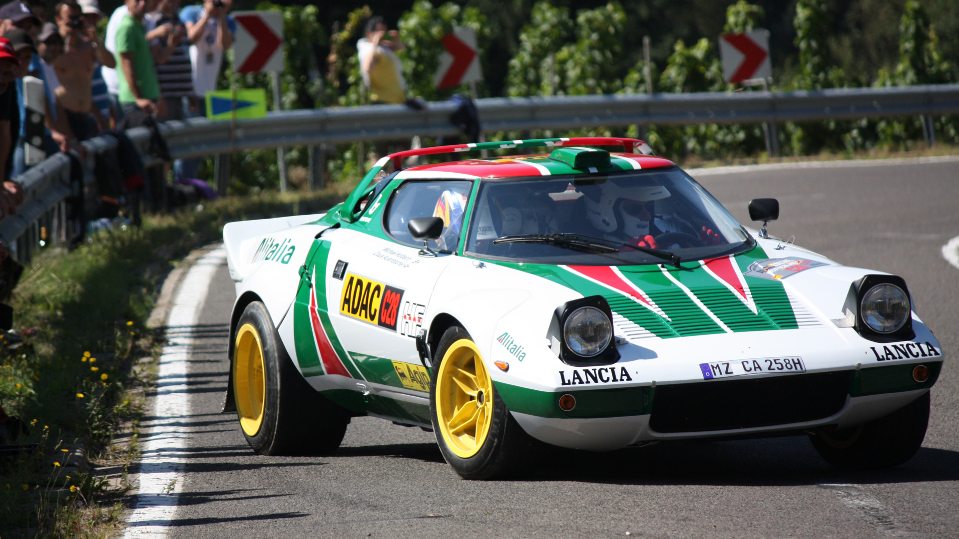 Lancia Stratos Car Racing Race Cars Pop Up Headlights Castrol Livery Colored Wheels 1920x1080