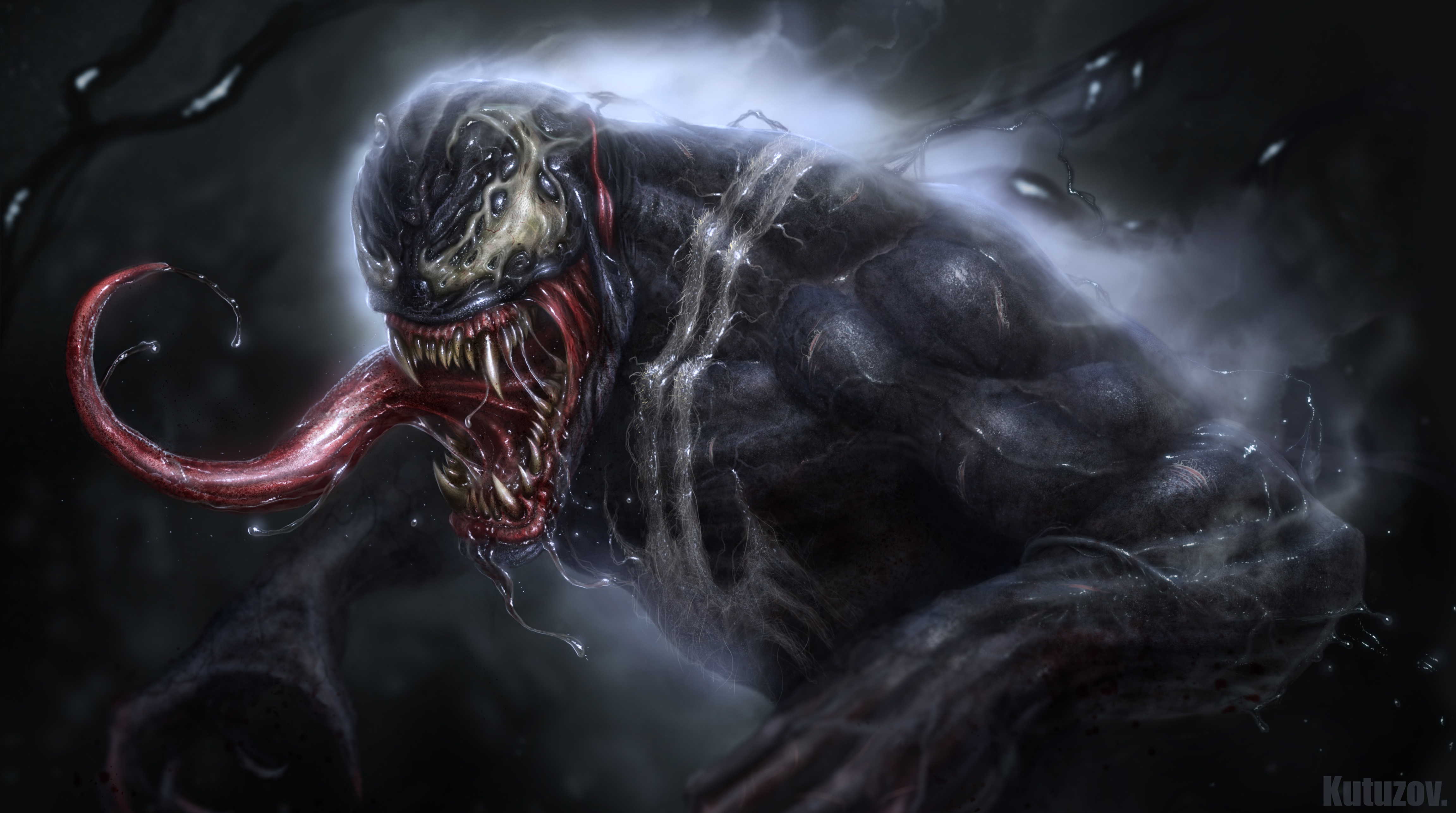 Artwork Venom Eddie Brock Marvel Comics 4607x2574