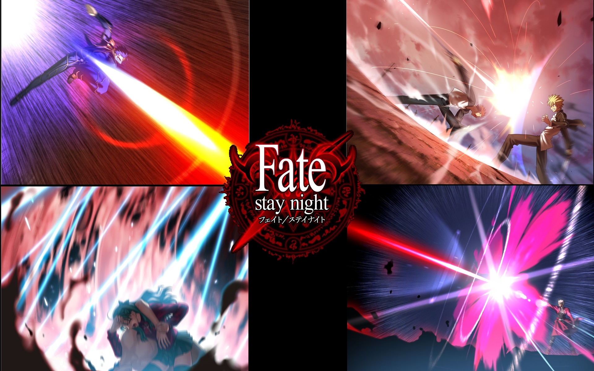 Gilgamesh Fate Series Rin Tohsaka Shirou Emiya Lancer Fate Stay Night Archer Fate Stay Night 1920x1200