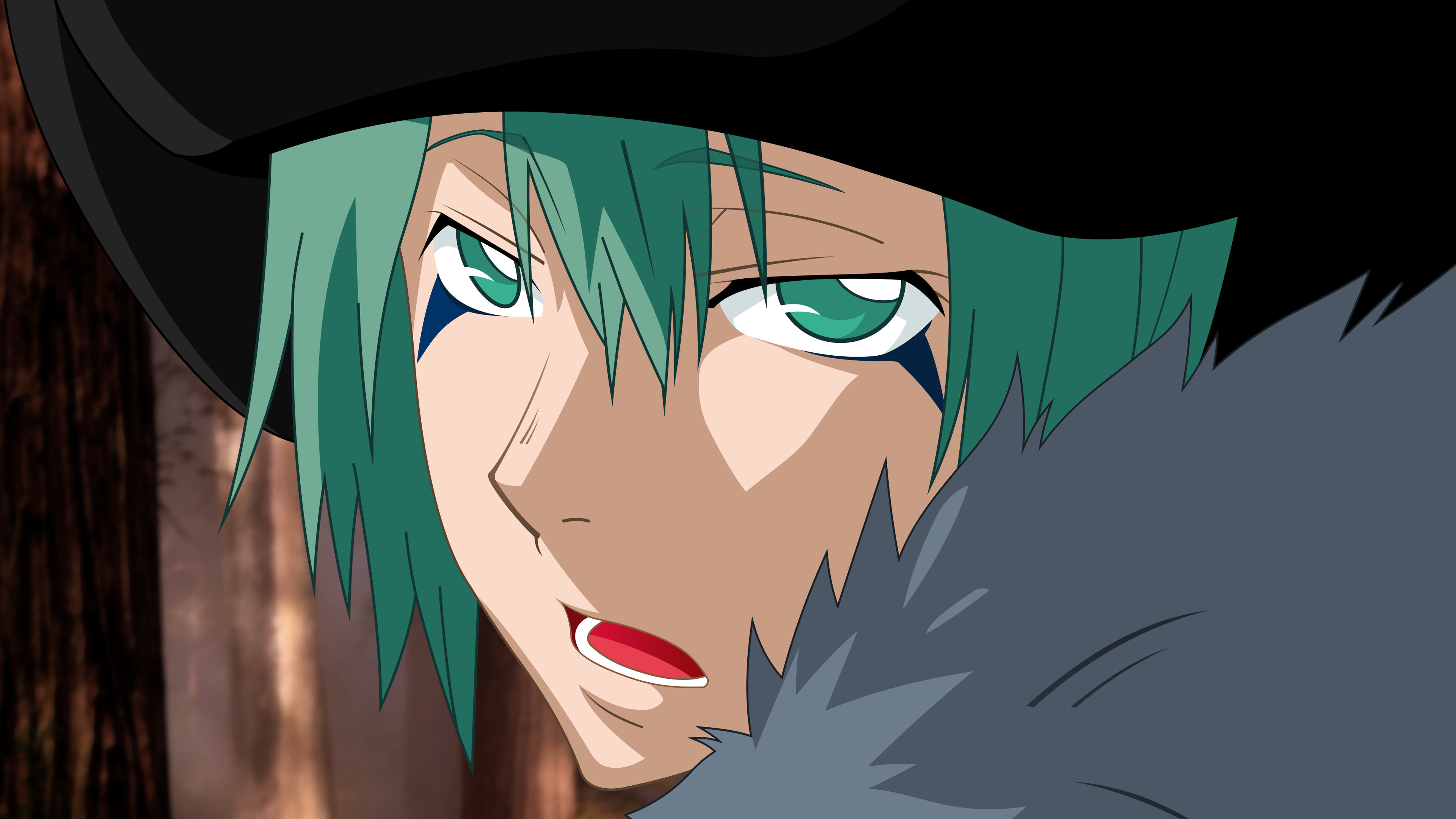 Katekyo Hitman Reborn Anime Boys Fran Katekyo Hitman Reborn Green Hair Open Mouth Green Eyes 3840x2160