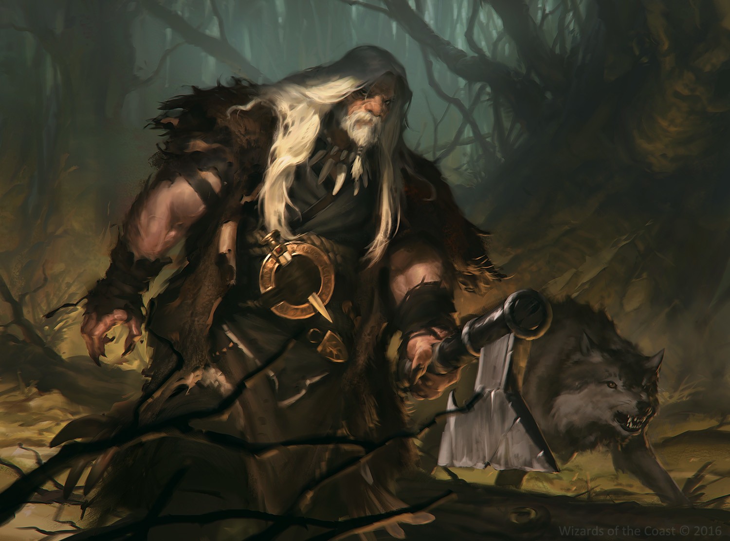 Fantasy Art Warrior Magic The Gathering Werewolves Ulrich Of The Krallenhorde 1500x1111