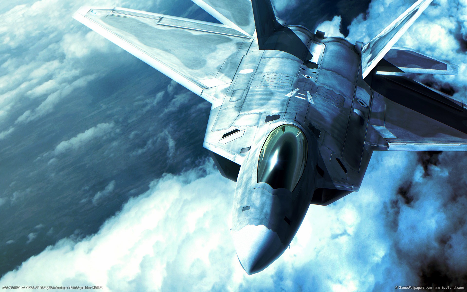 F 22 Raptor Video Games Cyan Jet Fighter 1920x1200