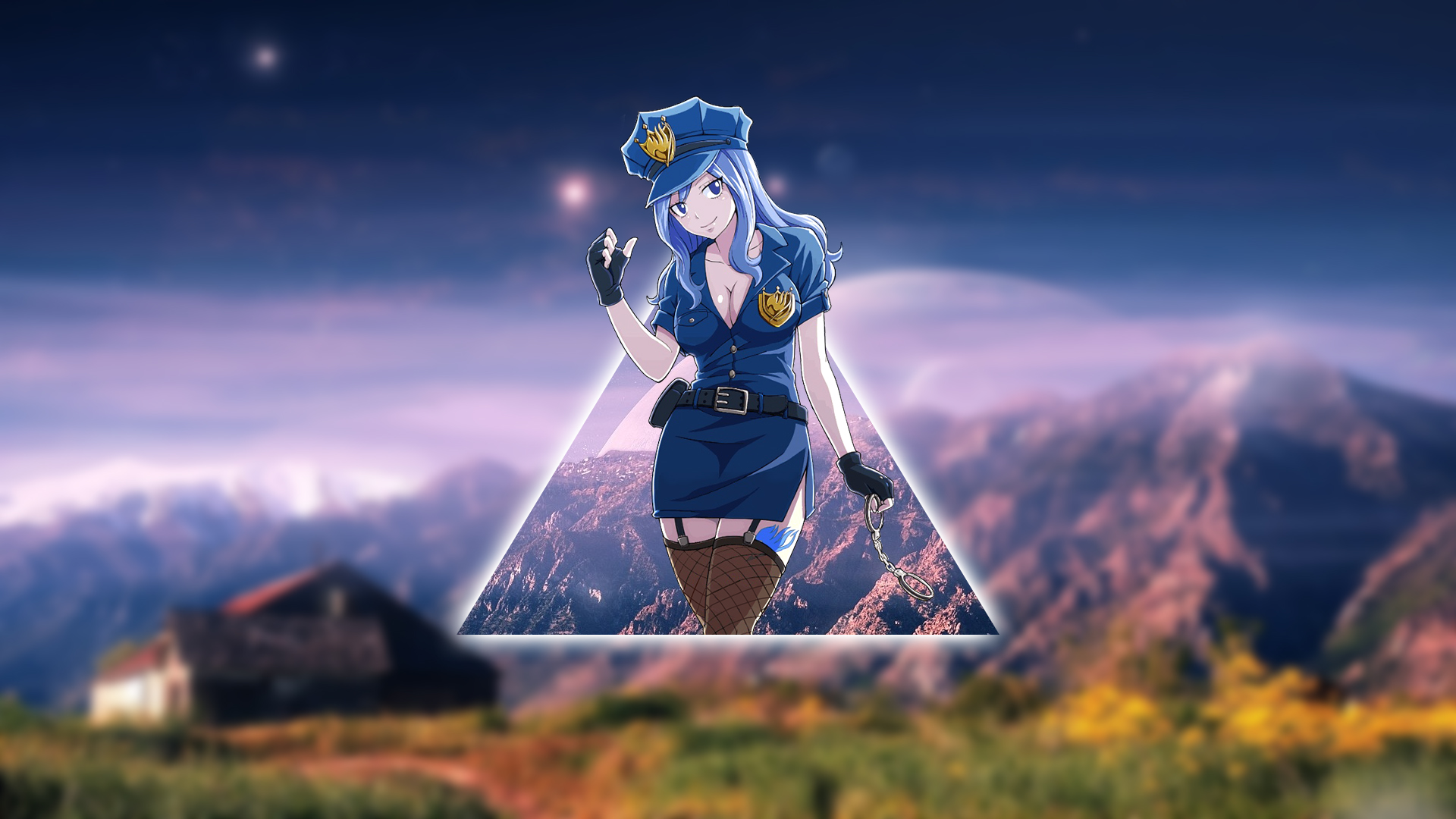 Anime Anime Girls Lockser Juvia Fairy Tale Picture In Picture 1920x1080