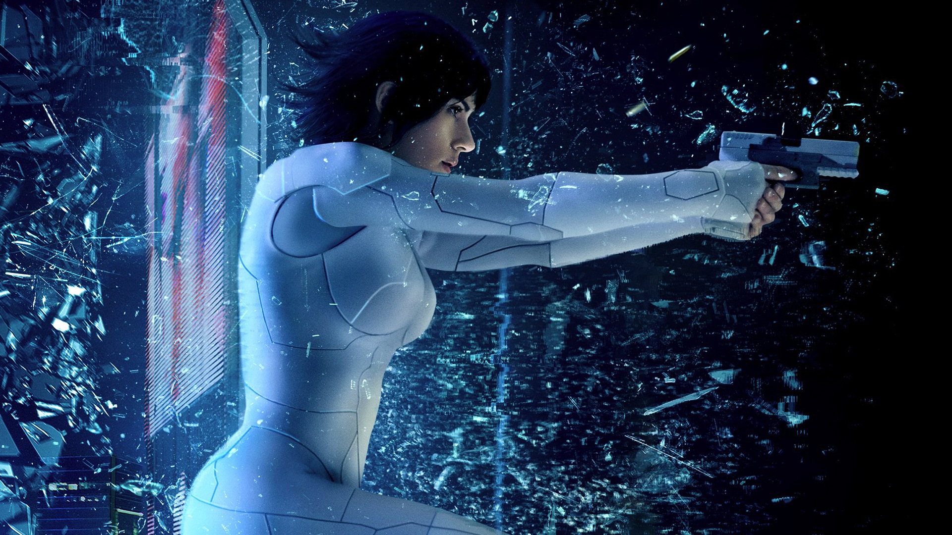 Movies Ghost In The Shell Ghost In The Shell Movie Scarlett Johansson Kusanagi Motoko 1920x1080