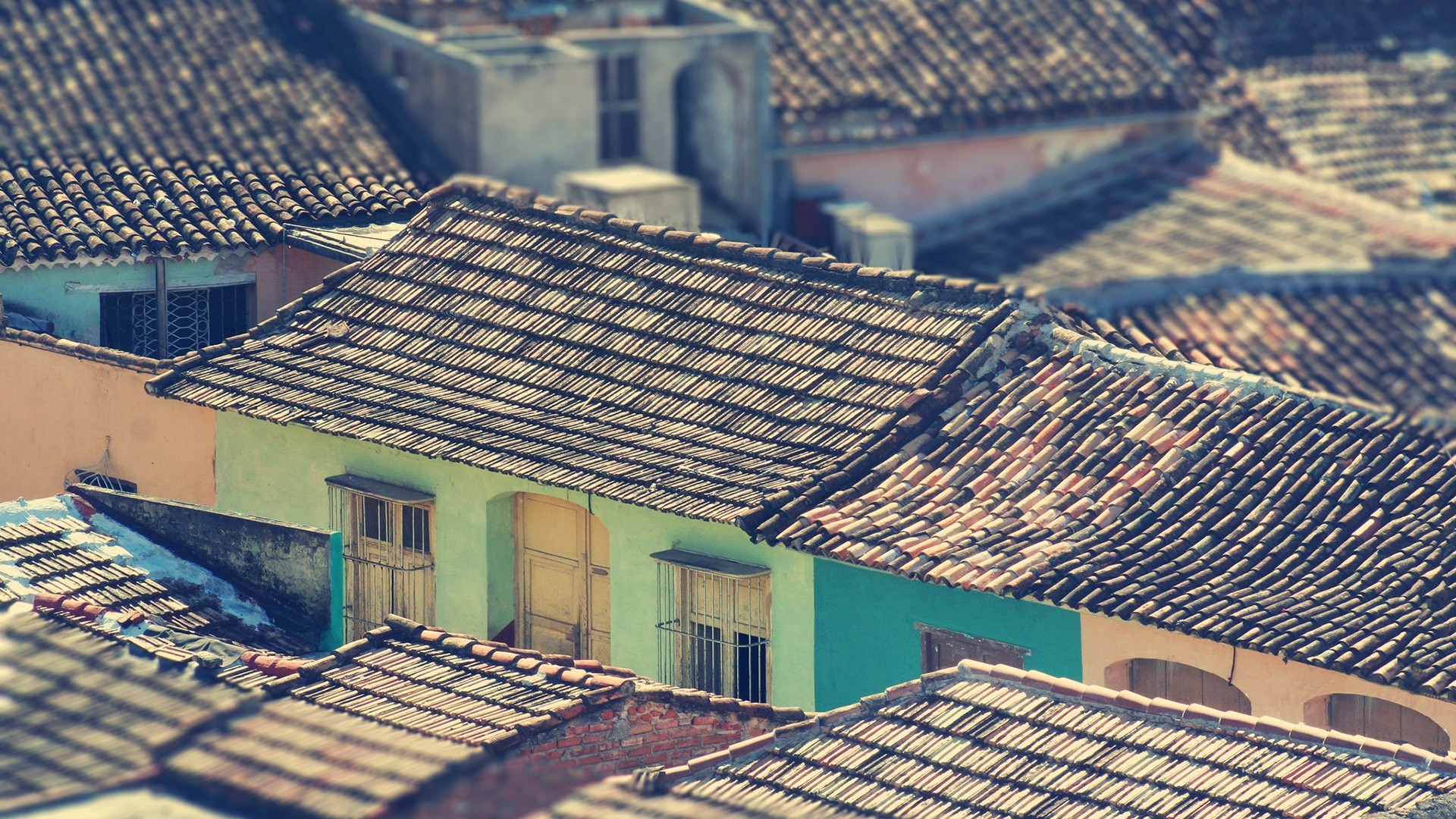 Favela House Rooftops Urban Village 1920x1080