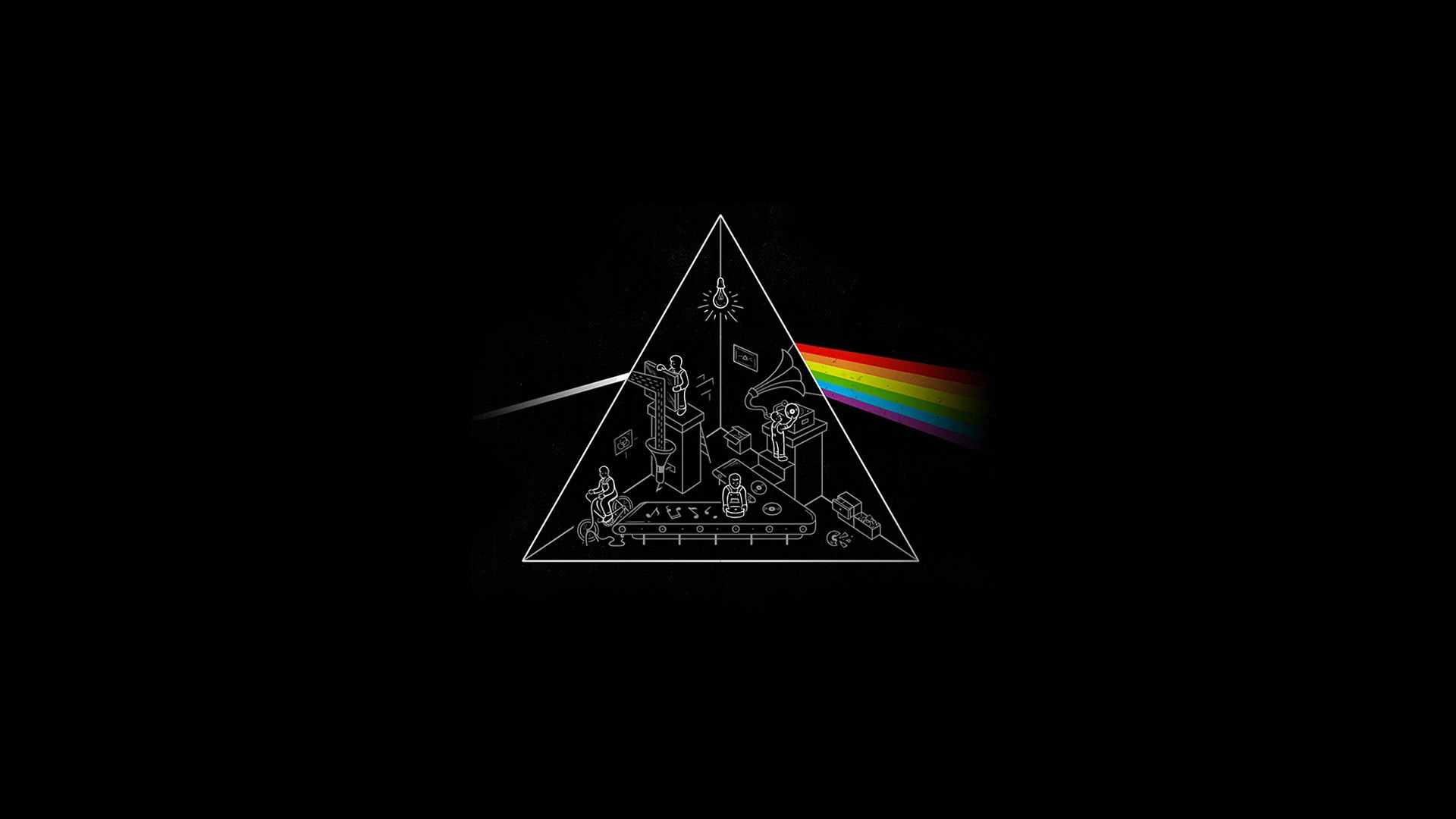 Heavy Metal Metal Hard Rock Pink Floyd Dark Side Of The Moon Black 1920x1080