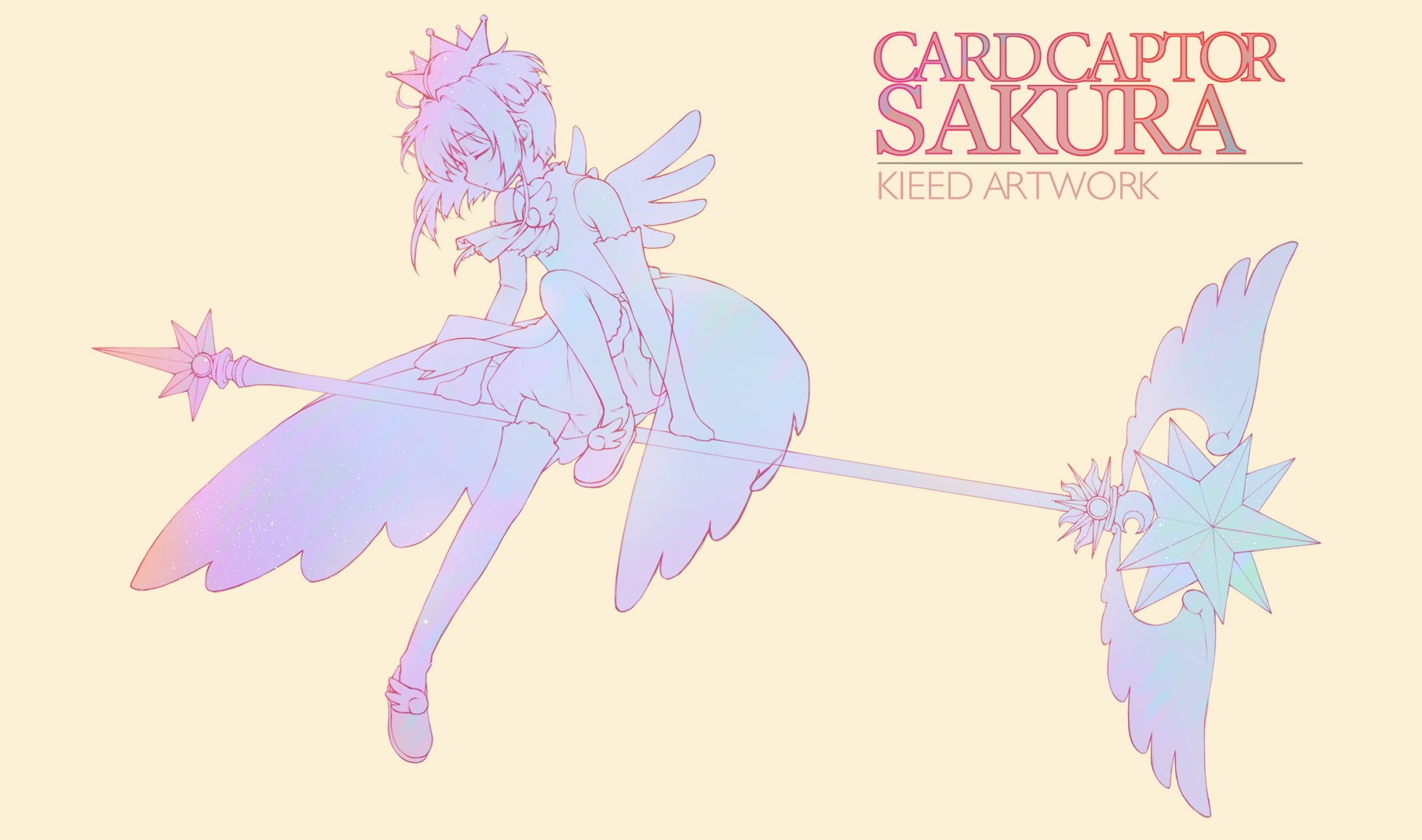 Card Captor Sakura Anime Girls Kinomoto Sakura 1828x1080