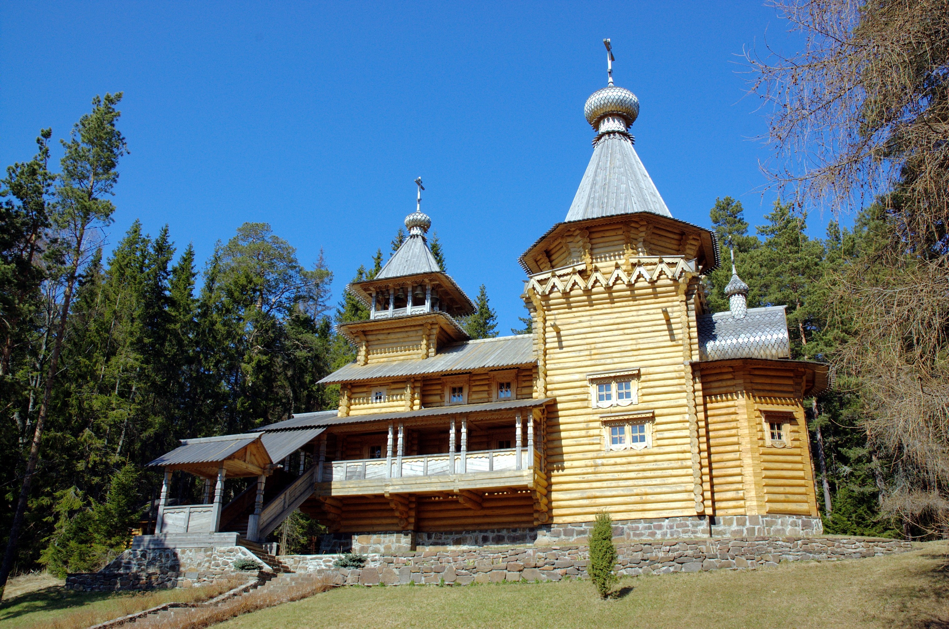 Building Architecture Wood House Church Monastery Russia 3039x2014