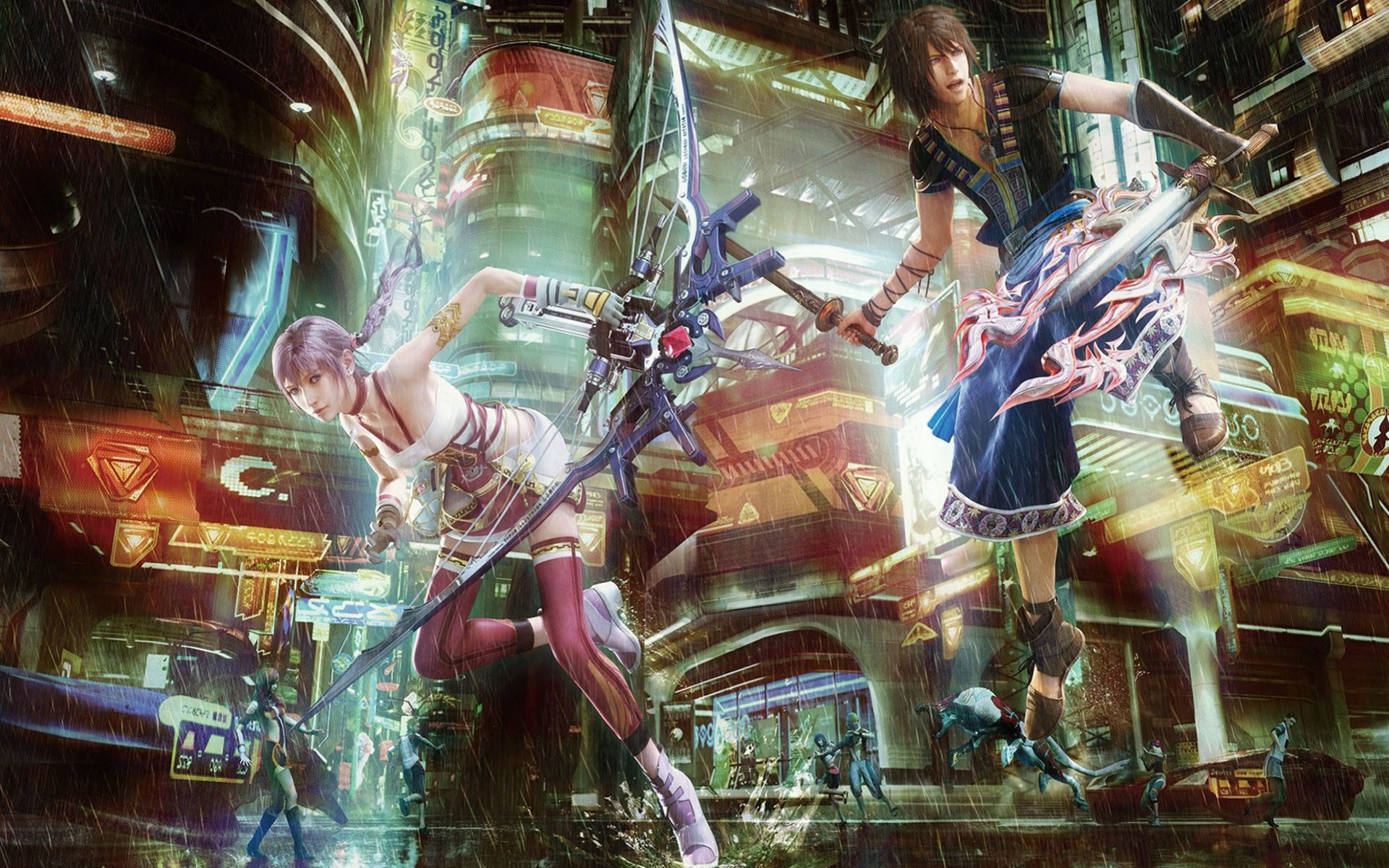 Noel Kreiss Serah Farron Final Fantasy Xiii 2 1920x1200