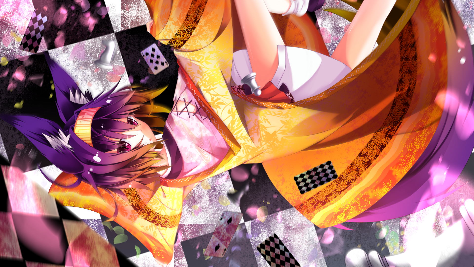 Hatsuse Izuna No Game No Life Purple Hair Animal Ears Purple Eyes Anime Girls Inumimi Anime No Game  1920x1080