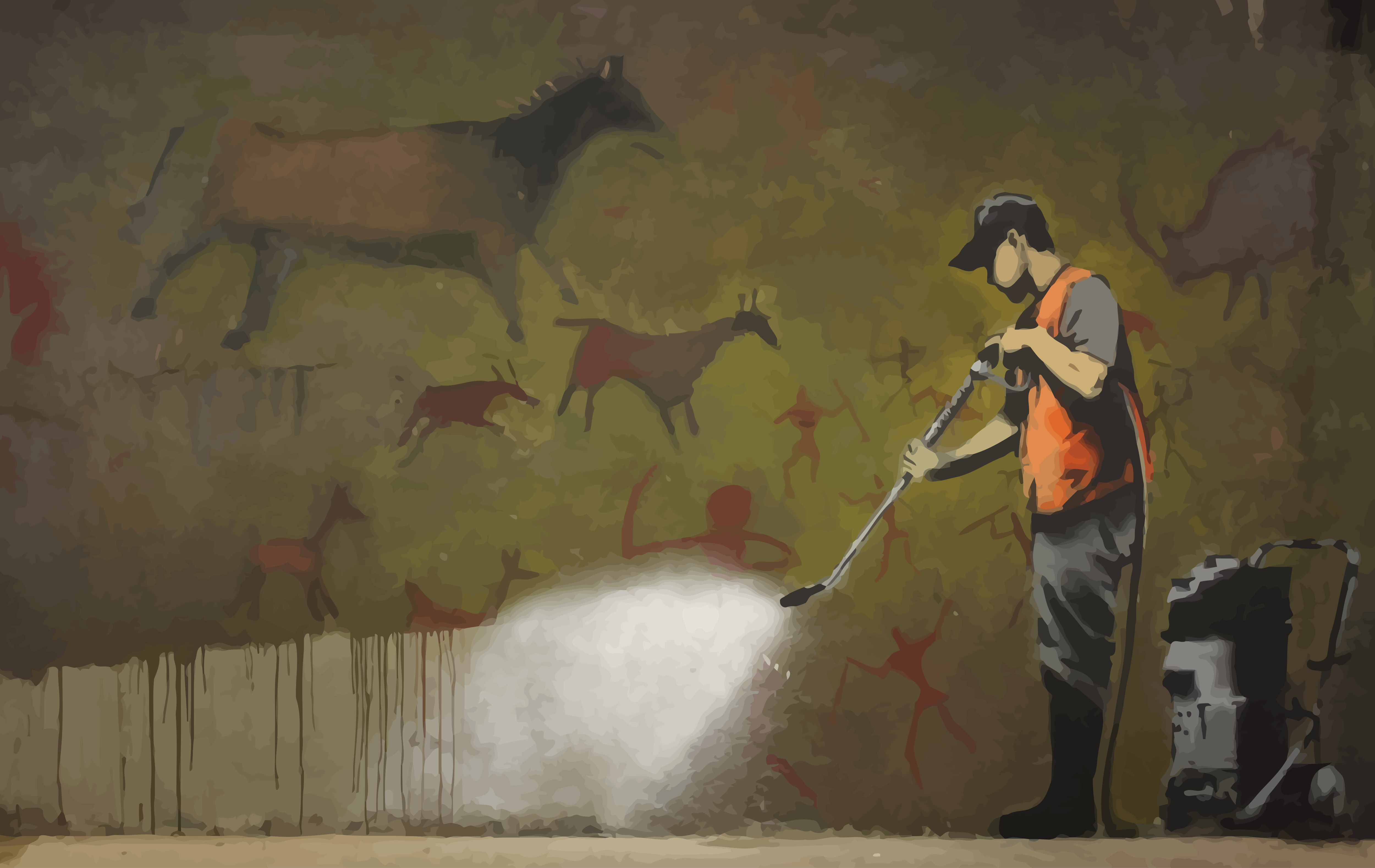 Street Art Banksy Graffiti 5000x3158