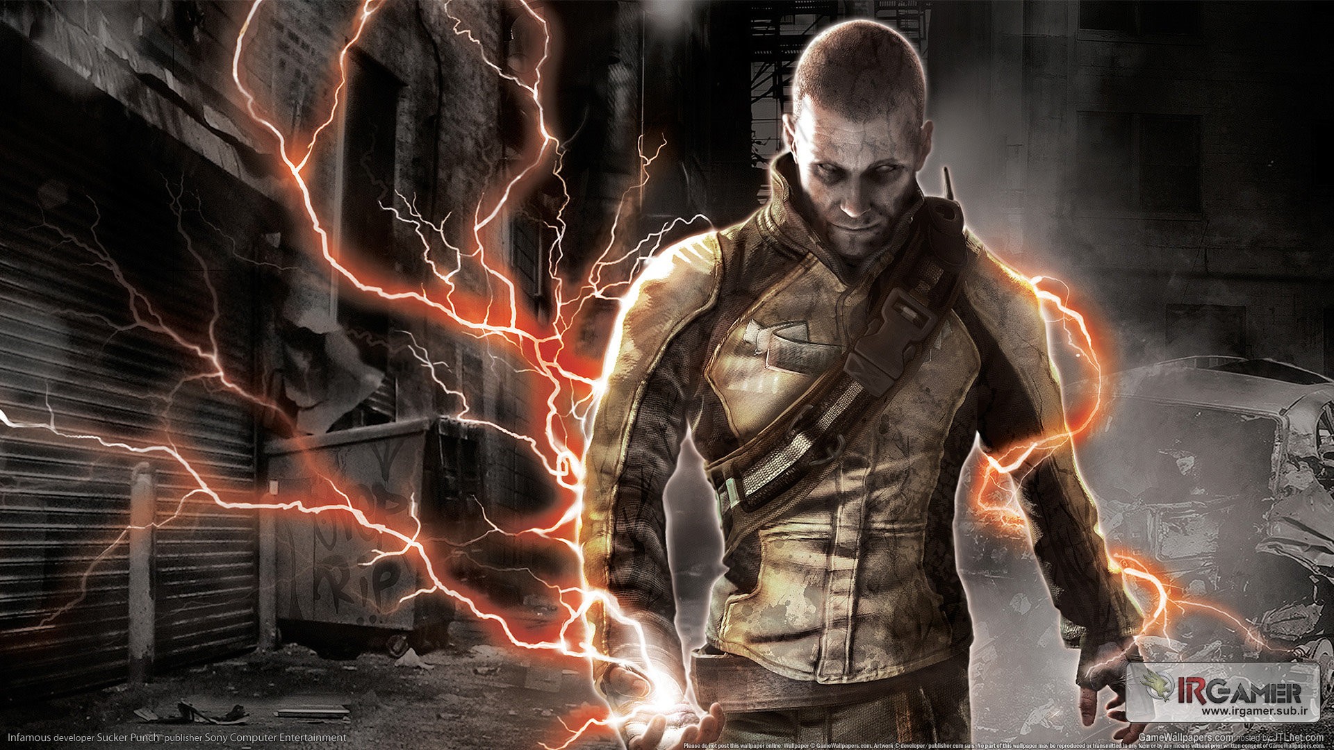 Fantasy Art InFamous Video Games Electricity 1920x1080