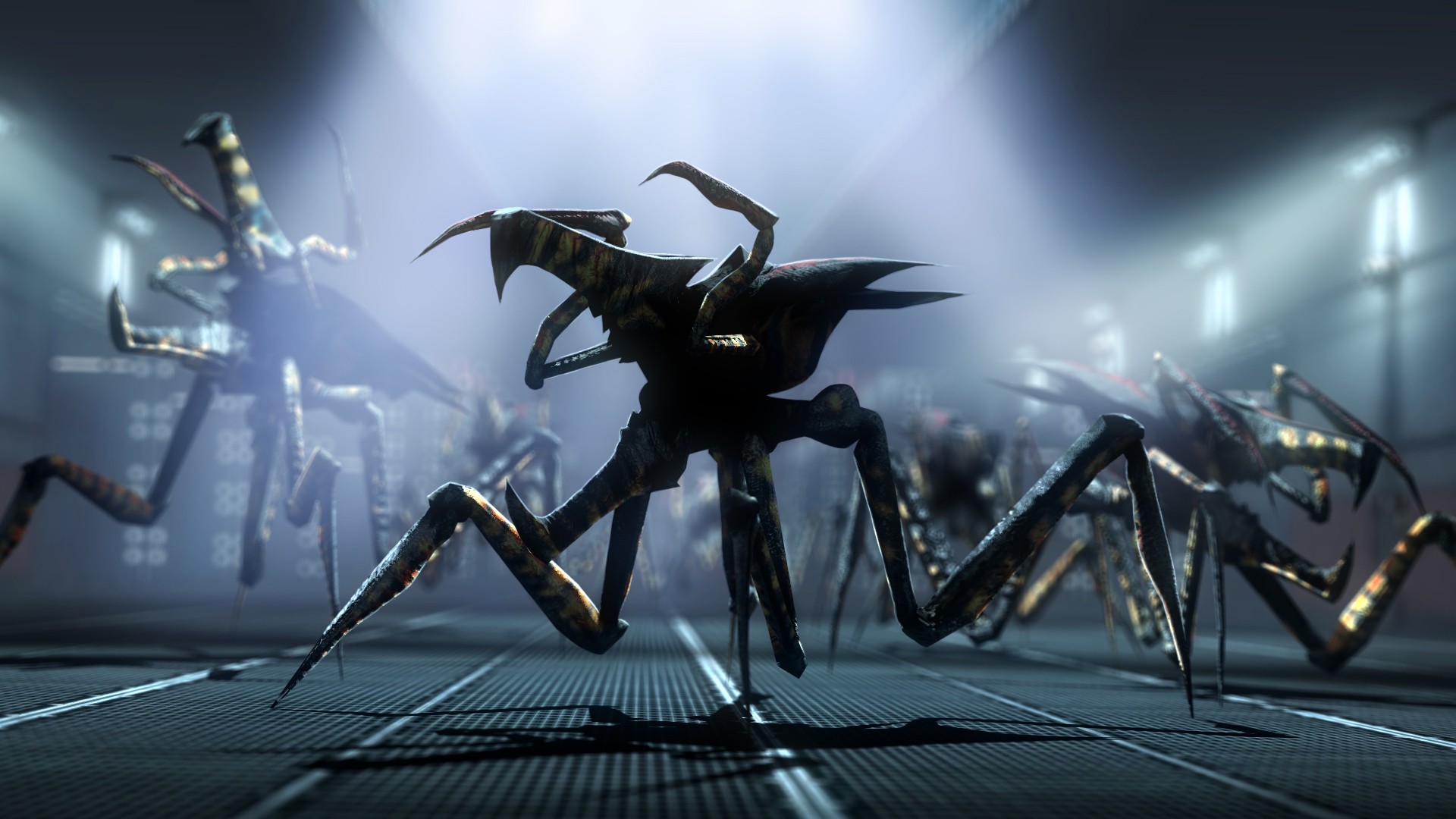 Space Universe Arachnids Aliens Creature Movies Screen Shot Military Base Starship Troopers 1920x1080