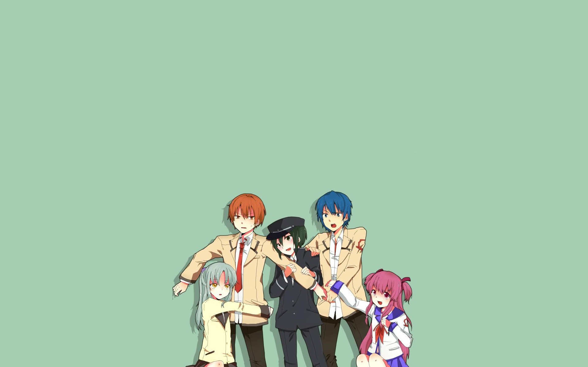 Angel Beats Tachibana Kanade Yui Angel Beats Otonashi Yuzuru Ayato Naoi 1920x1200