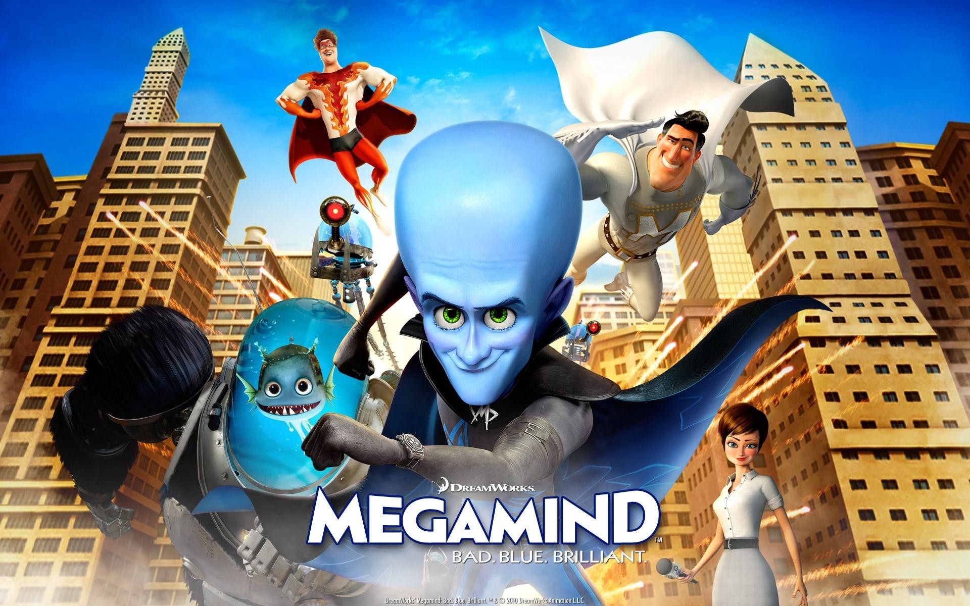 Megamind Animated Movies 2010 Year Movies 1920x1200