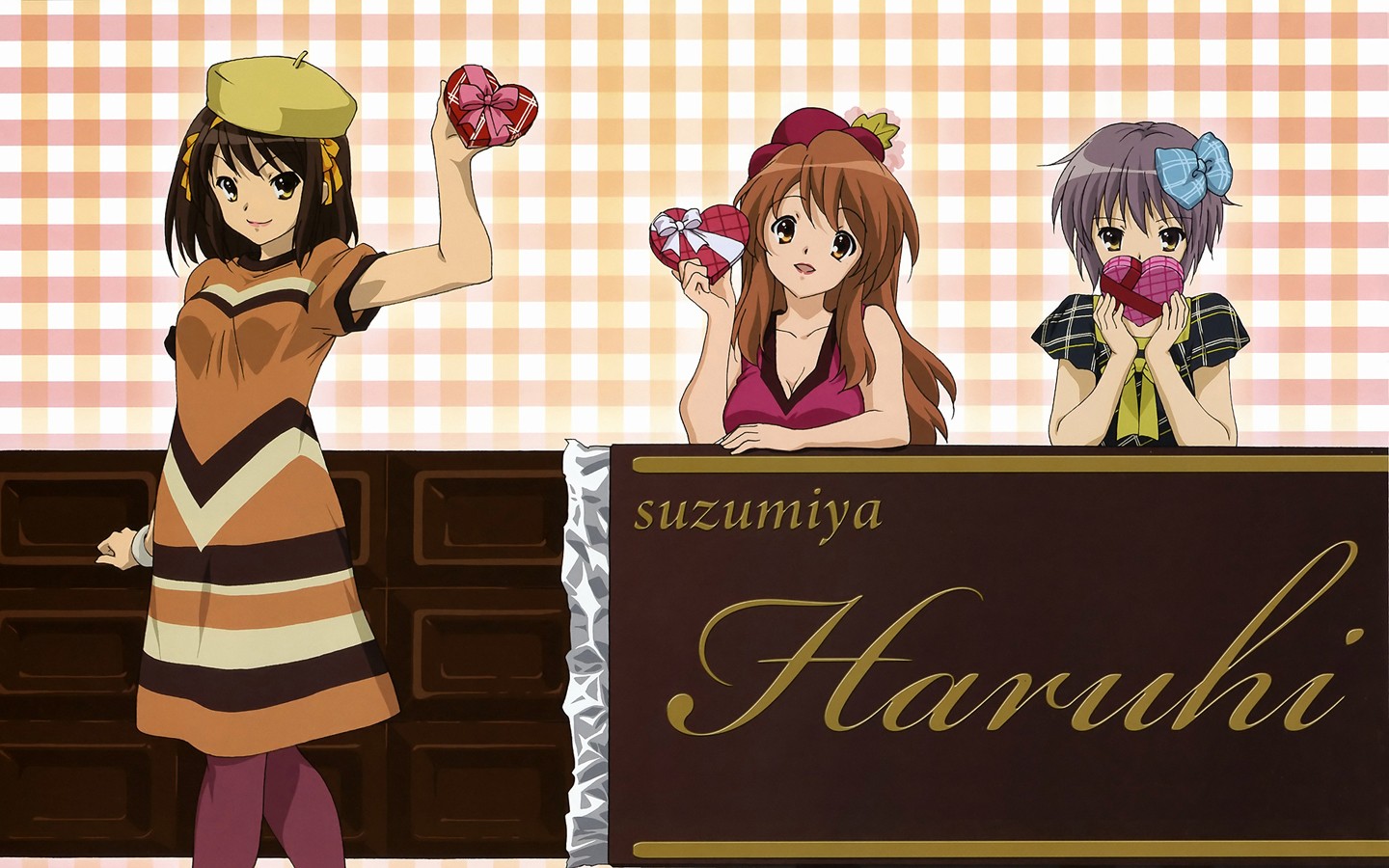 Anime The Melancholy Of Haruhi Suzumiya Asahina Mikuru Nagato Yuki Suzumiya Haruhi 1440x900