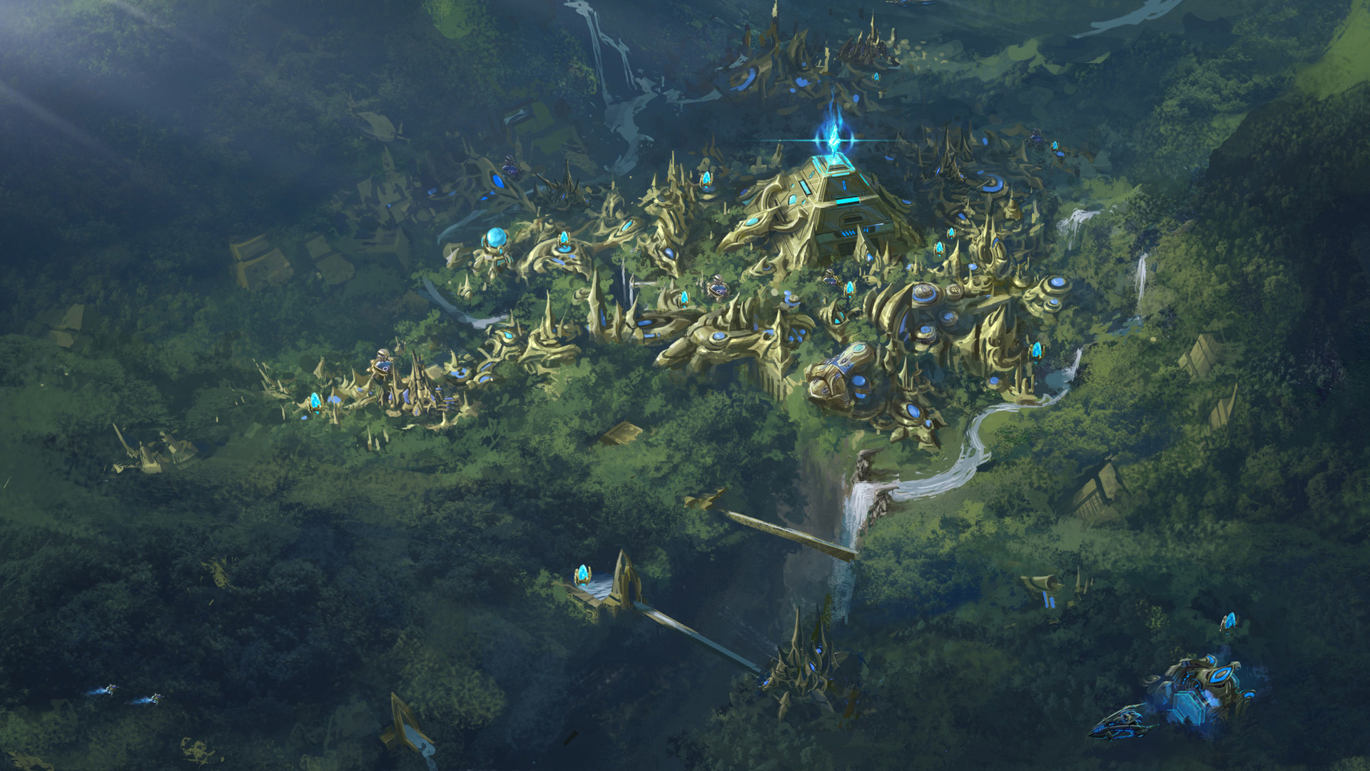 Fantasy Art StarCraft Protoss 1920x1080