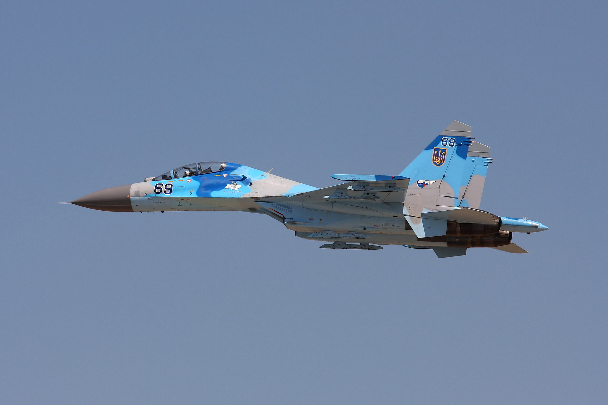 Sukhoi Su 27 Jet Fighter Aircraft Warplane Ukrainian Air Force 2048x1365