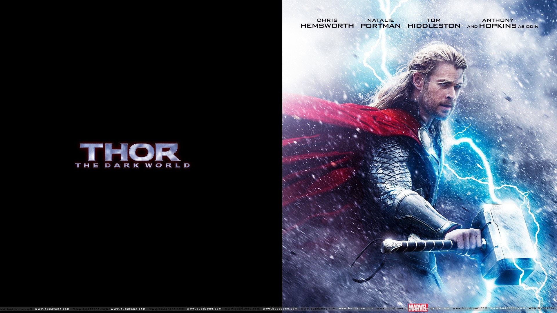 Movies Thor Thor 2 The Dark World Chris Hemsworth Mjolnir Marvel Cinematic Universe Movie Poster Cya 1920x1080