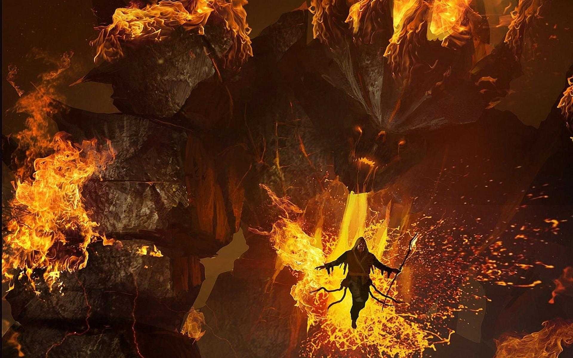 Fantasy Art Balrog The Lord Of The Rings Artwork 1920x1200