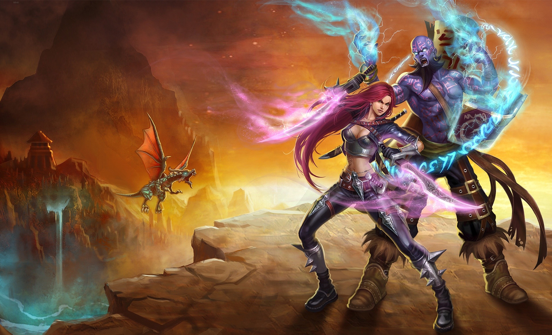 Katarina League Of Legends Ryze League Of Legends 1920x1166