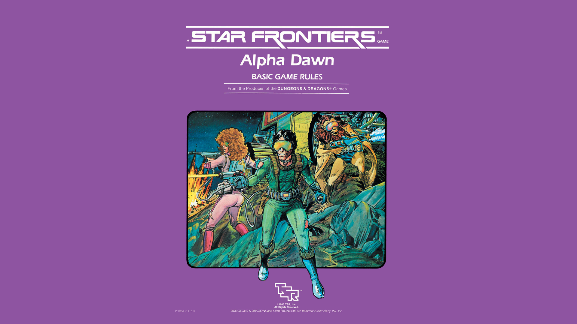 Book Cover Roleplaying Star Frontiers TSR Purple 1920x1080