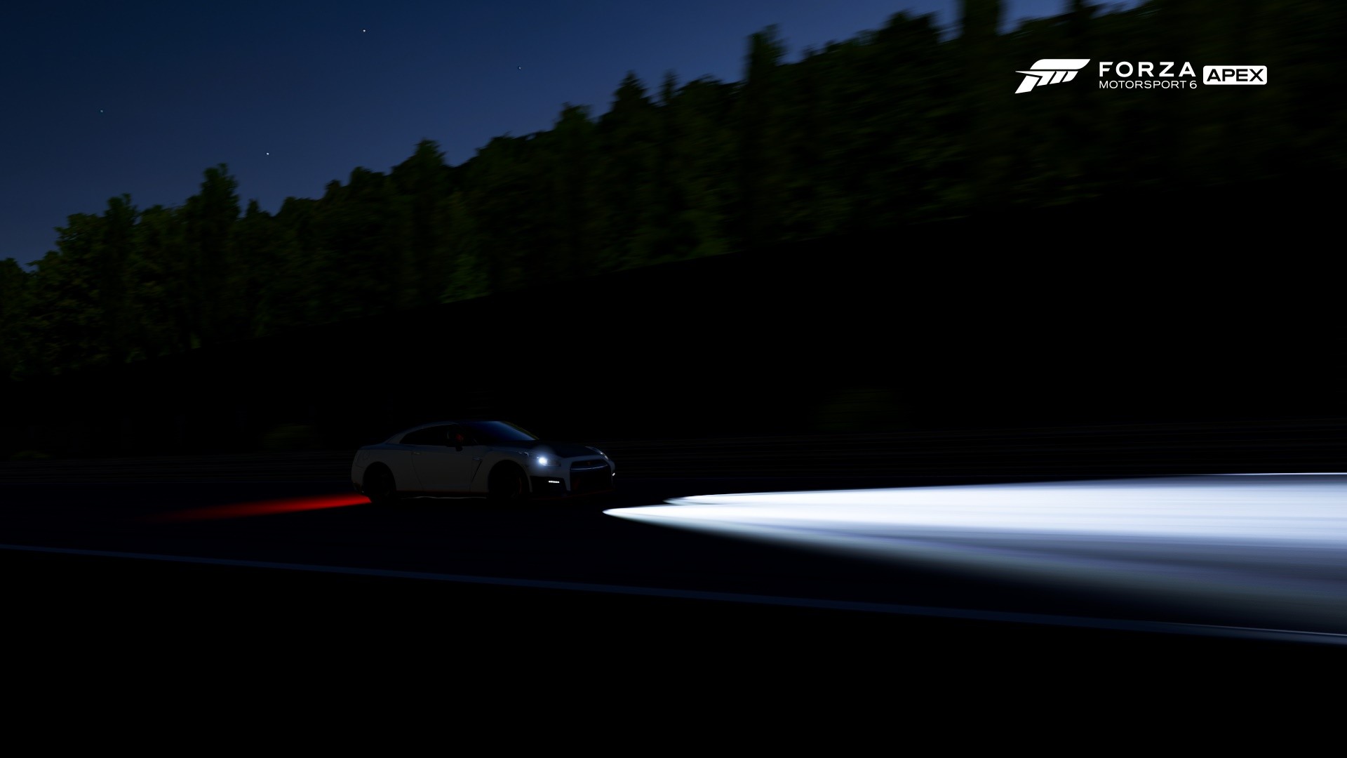 Video Games Forza Motorsport 6 Night Car Vehicle Lights Race Tracks Nissan GT R R35 1920x1080