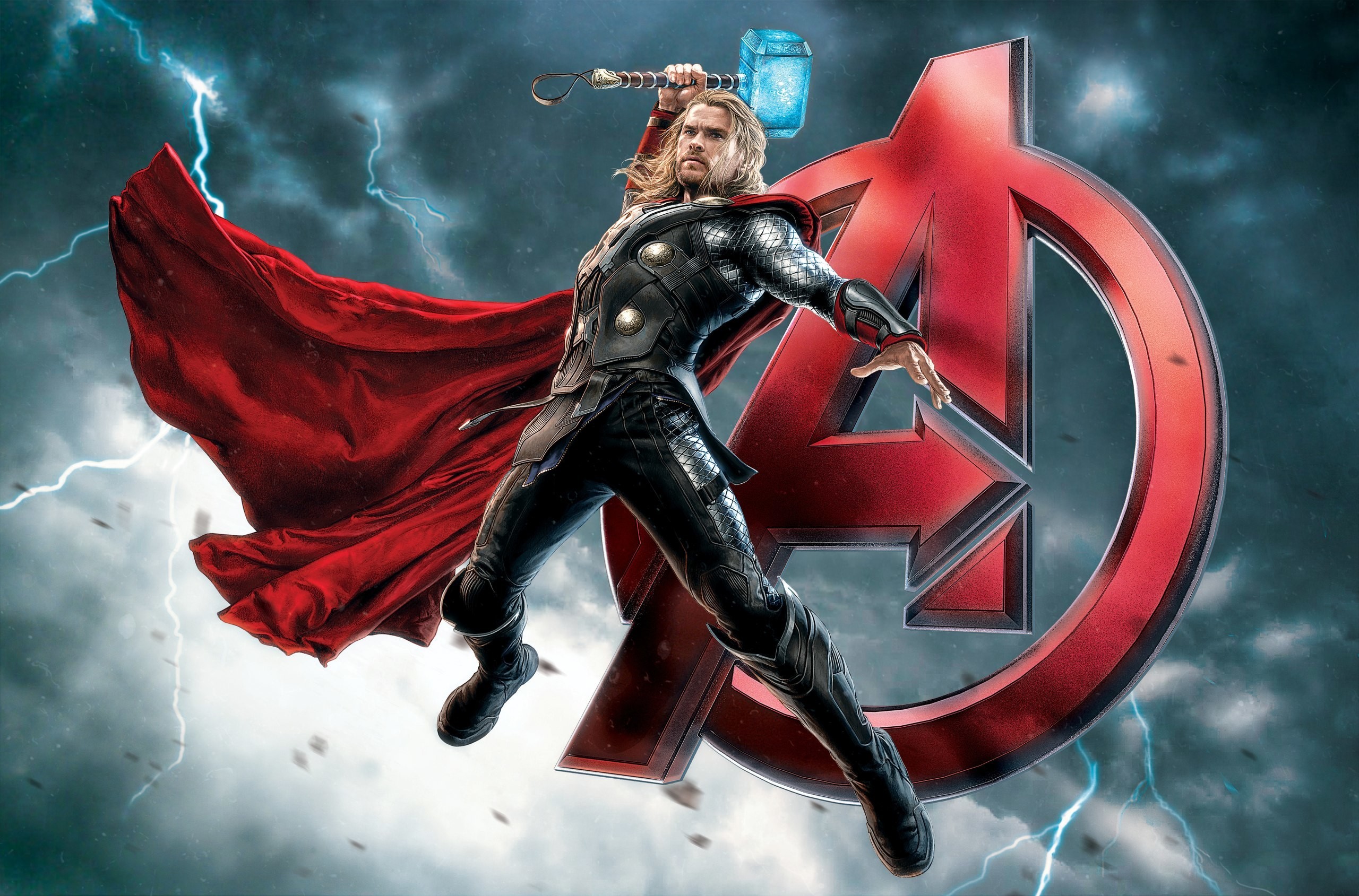 Avengers Age Of Ultron Thor Chris Hemsworth Lightning Superhero Mjolnir The Avengers Thor 2560x1689