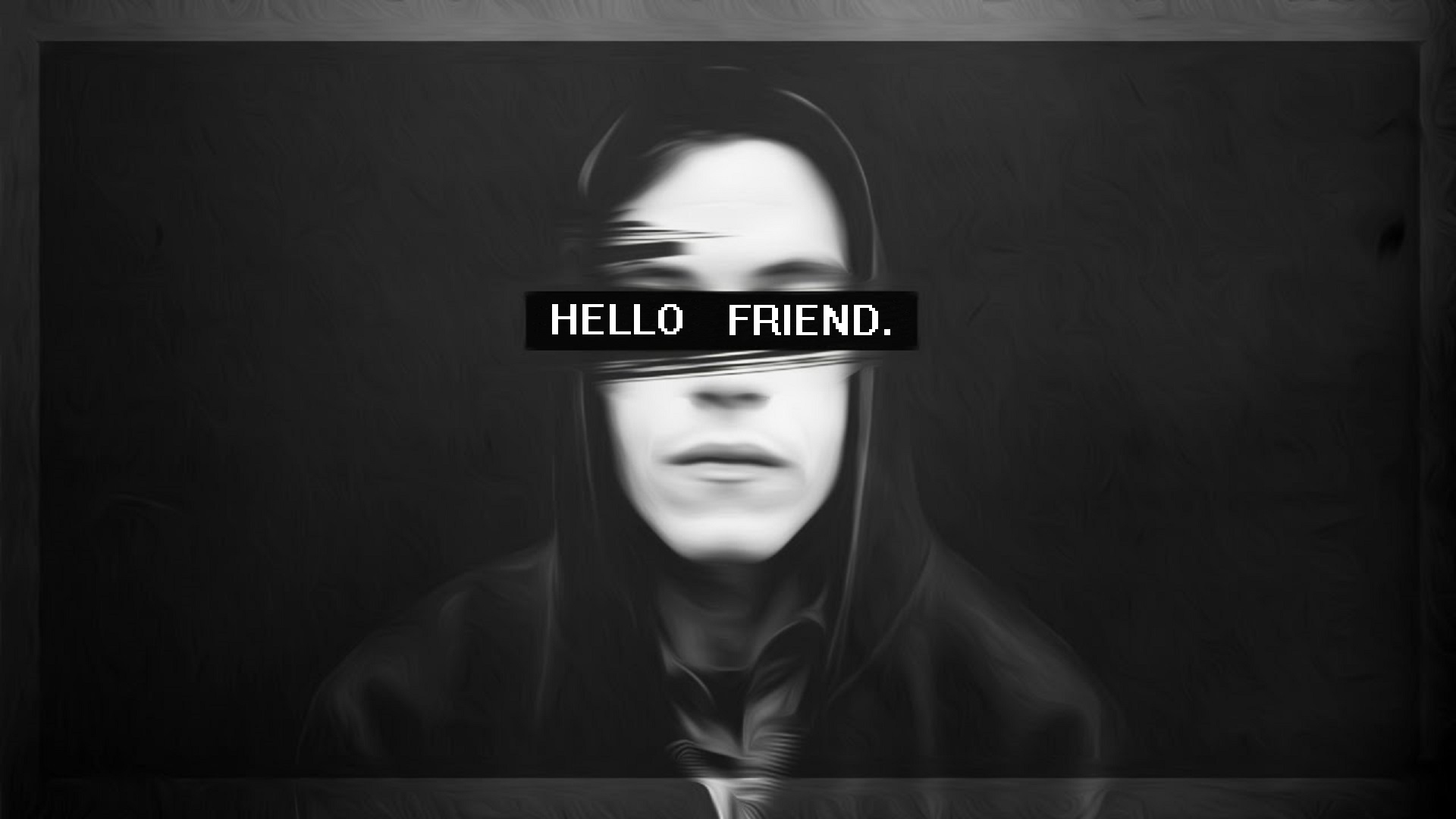 Mr Robot Elliot Mr Robot TV Monochrome 1920x1080