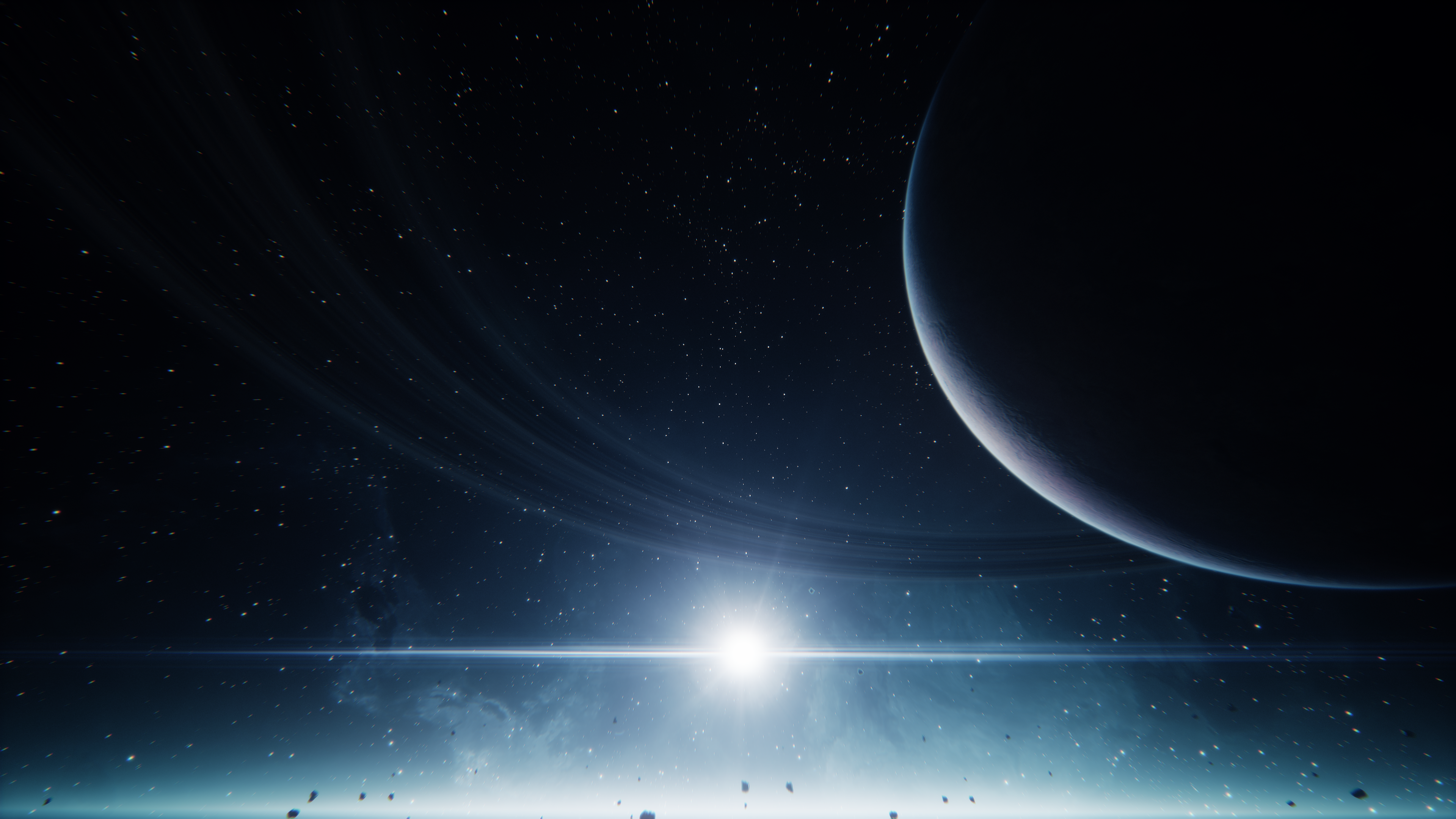 Everspace Space Stars Planetary Rings 3840x2160