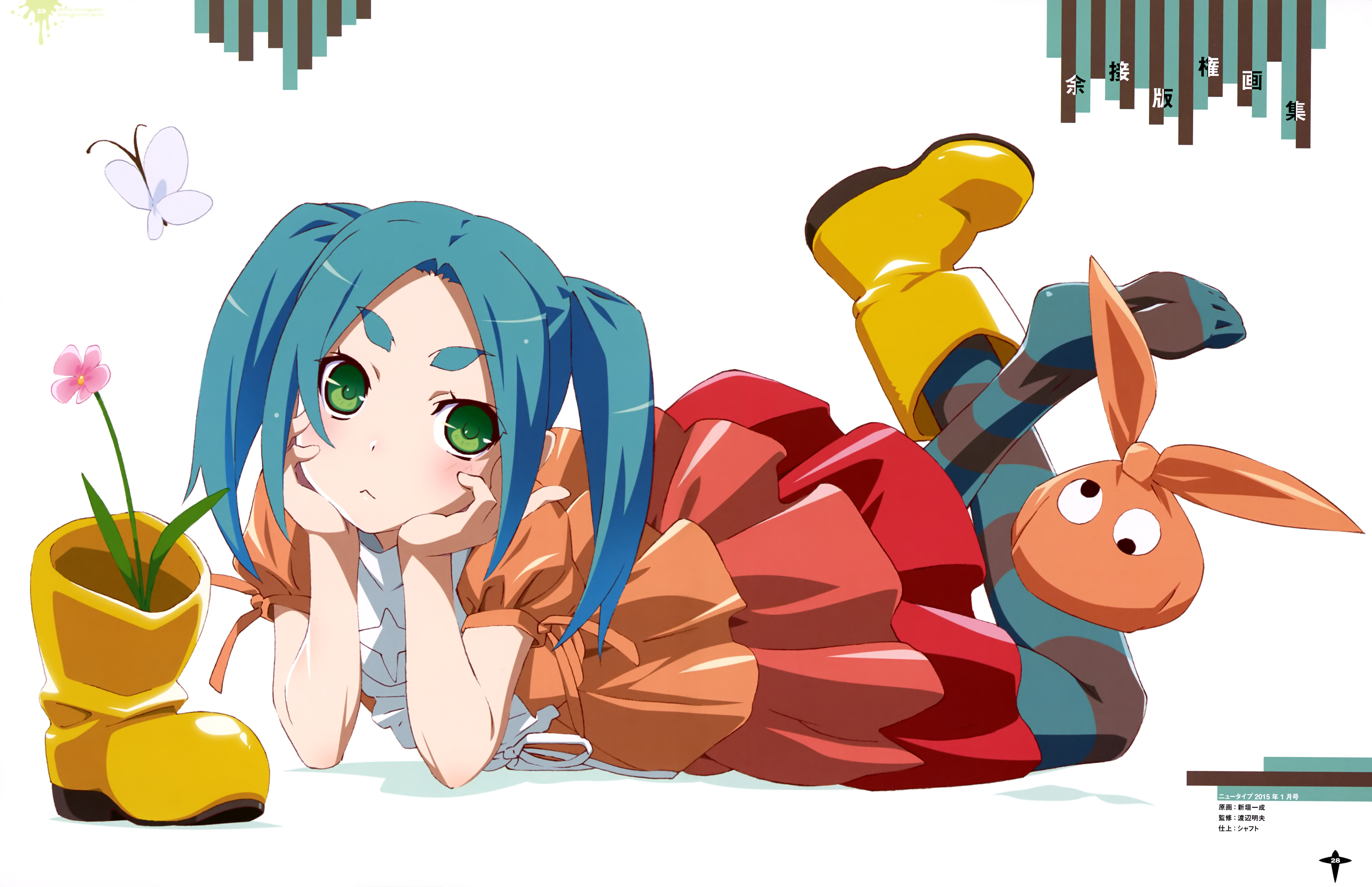 Yotsugi Ononoki Tsukimonogatari 5797x3746