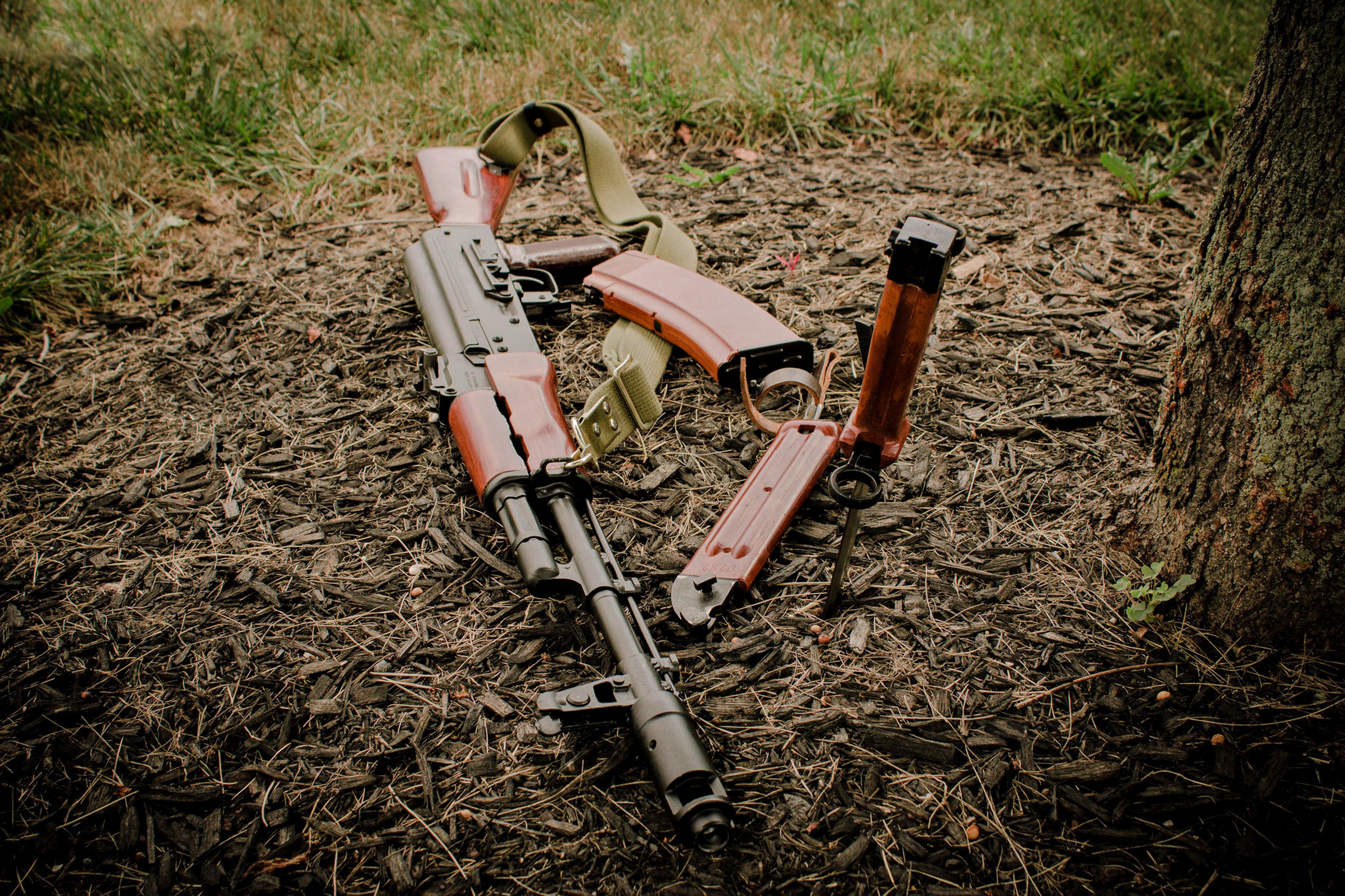 Gun Kalashnikov Weapon Military 3840x2559