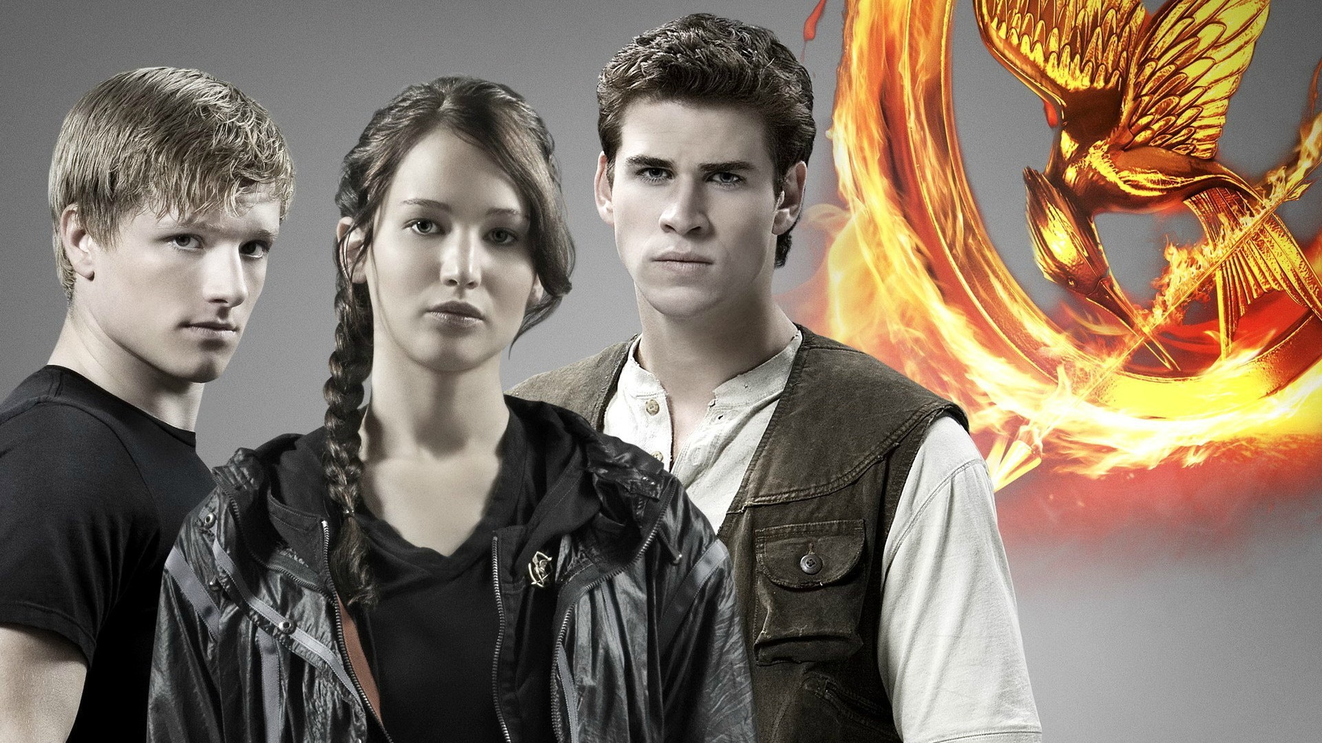 Movies The Hunger Games Jennifer Lawrence Liam Hemsworth 1920x1080