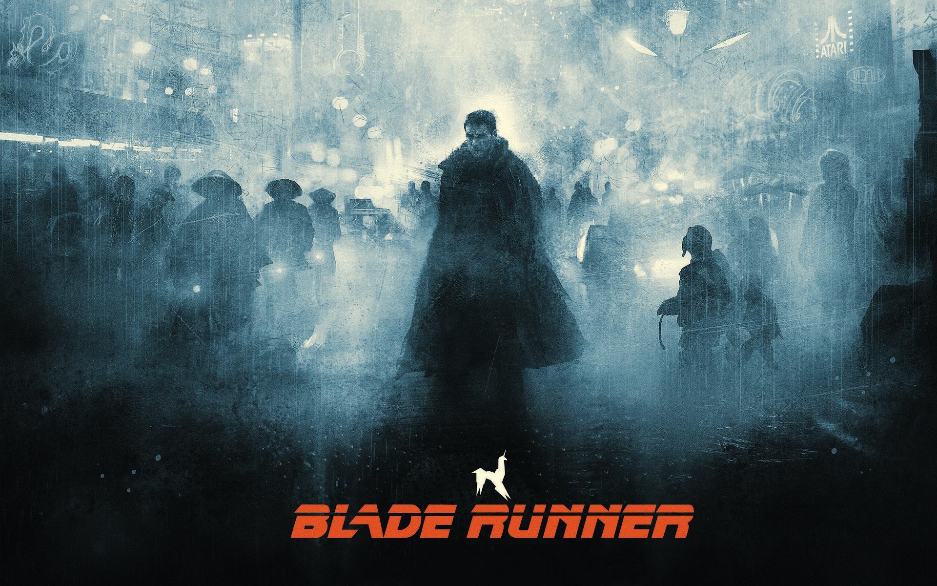 Blade Runner Digital Art Science Fiction Movies Harrison Ford Blade Runner Rick Deckard 1920x1200