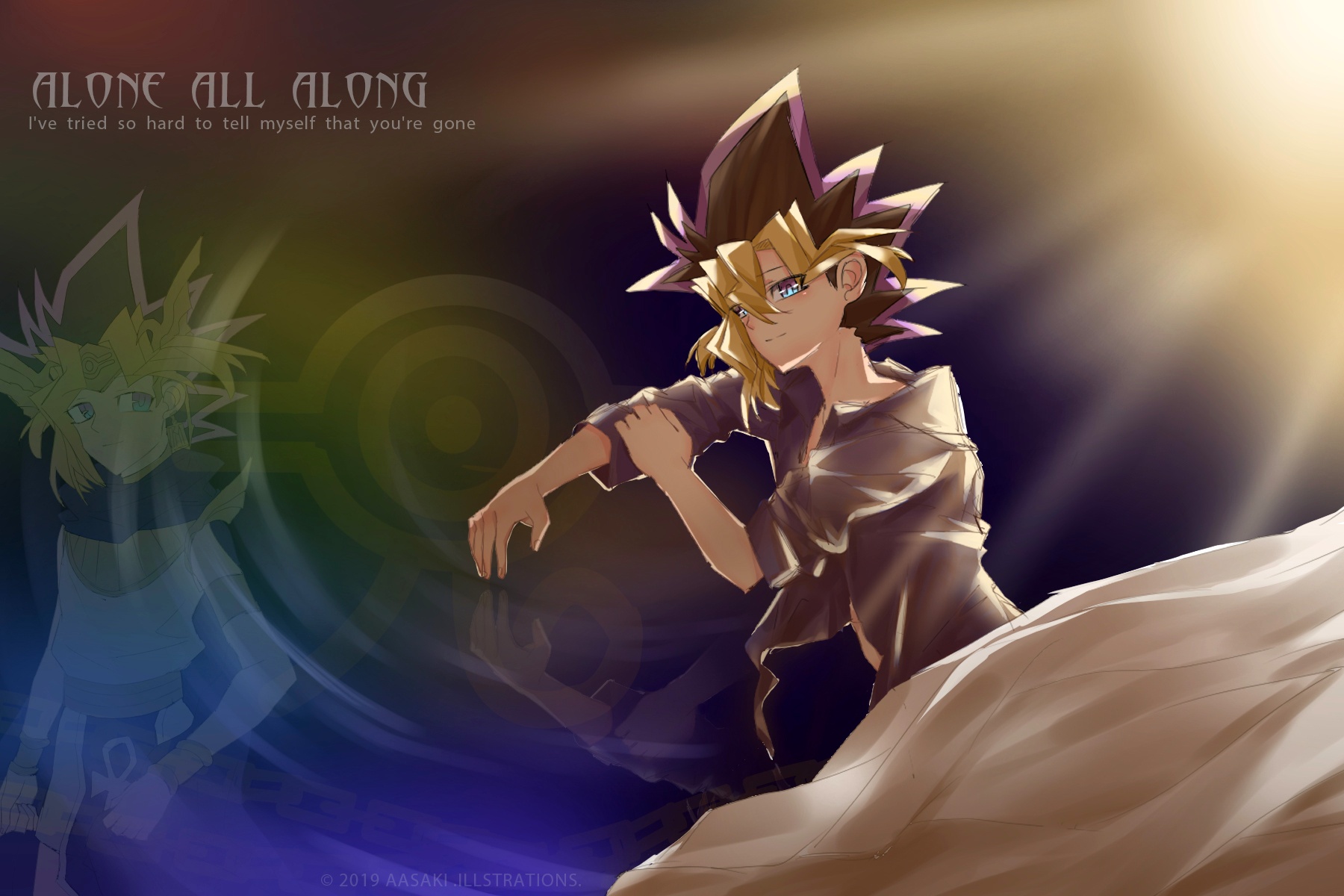 Yugi Moto Anime Girls Anime Blonde 1800x1200