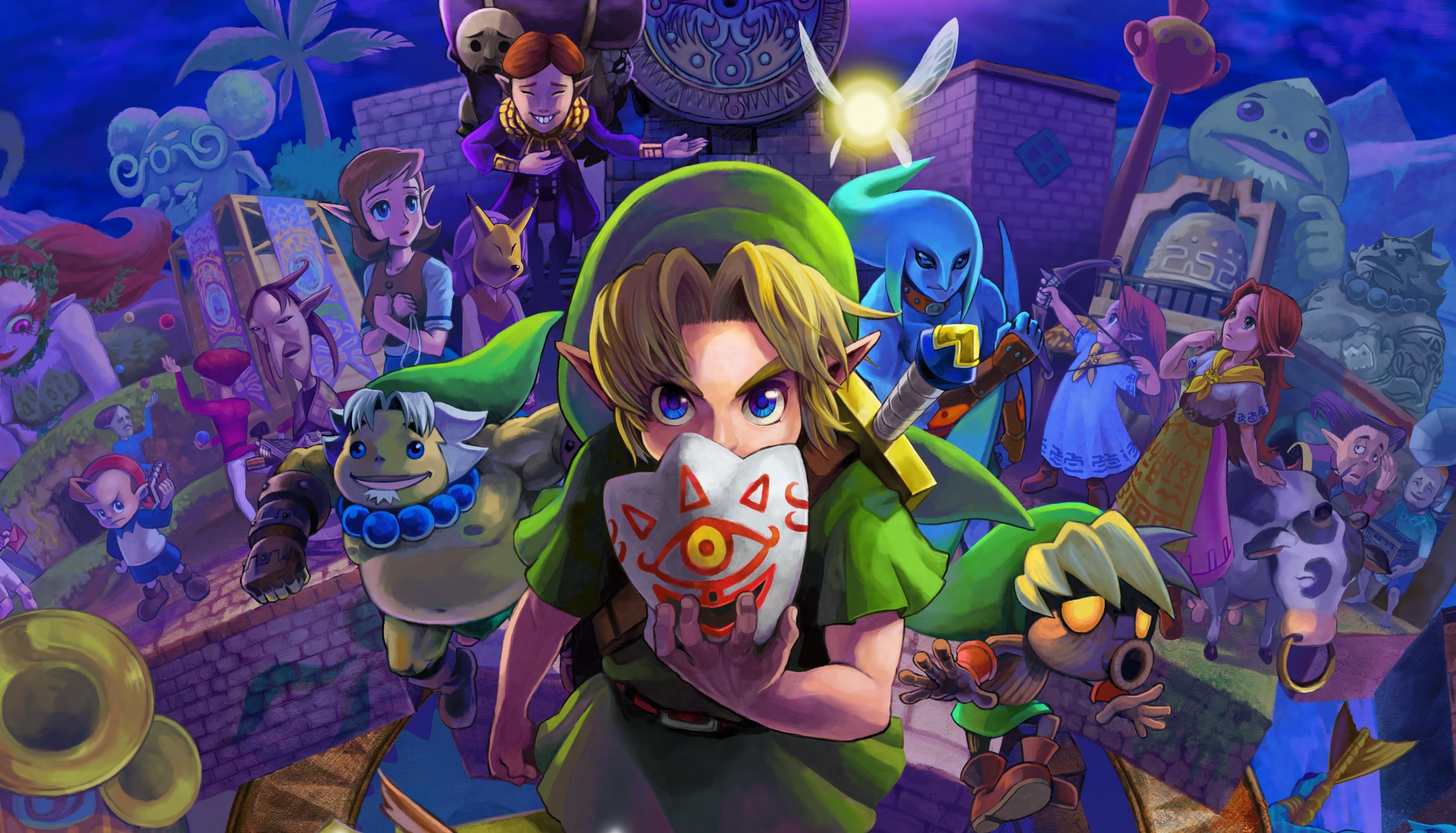 The Legend Of Zelda Majoras Mask The Legend Of Zelda Video Games Link Mask Happy Mask Salesman Anju  3200x1830