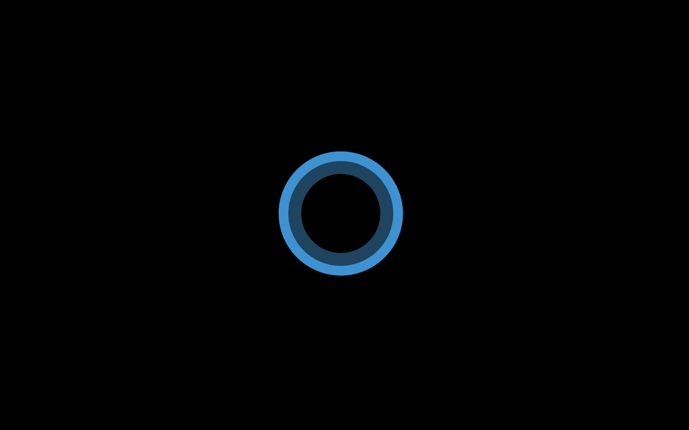 Minimalism Simple Circle Blue Cortana 2880x1800