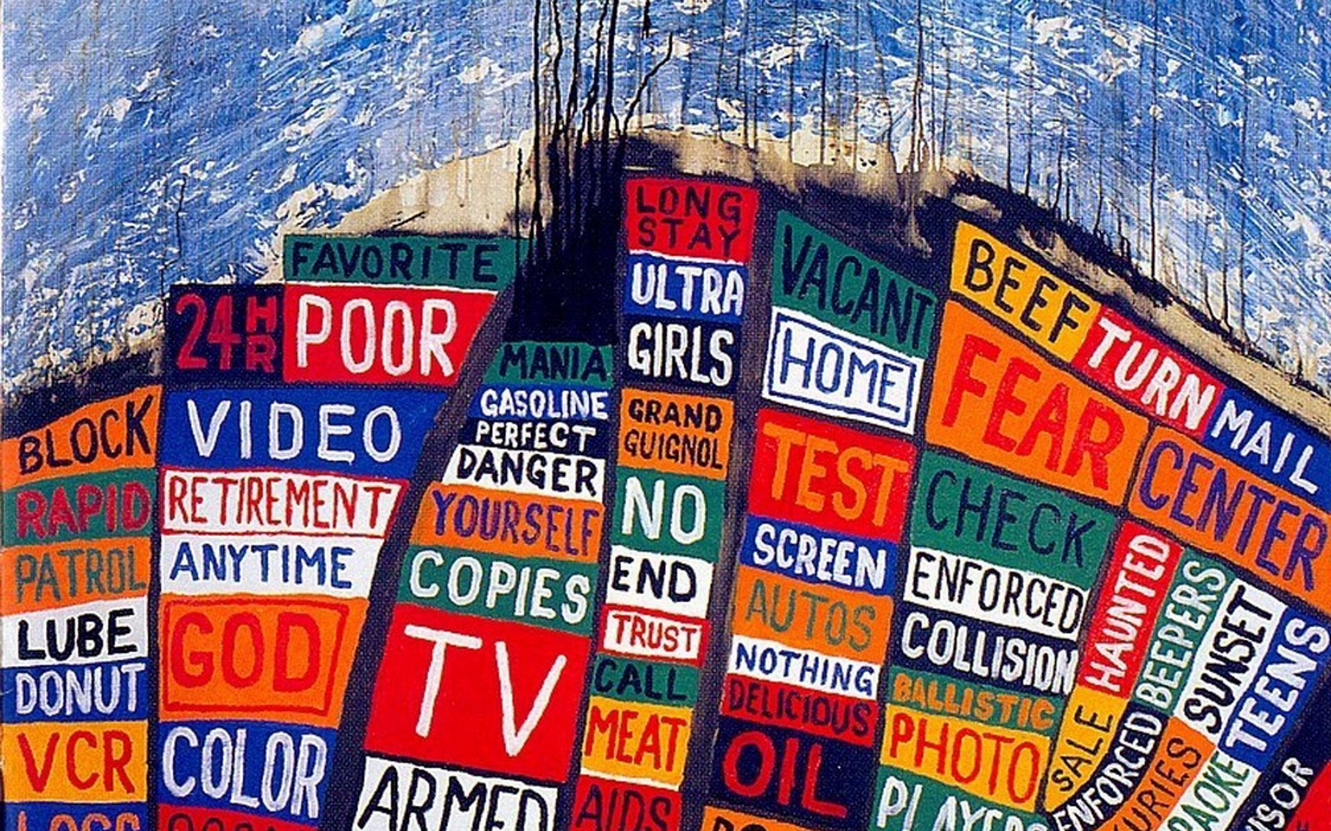 Singer Radiohead Music Colorful Artwork 1920x1200