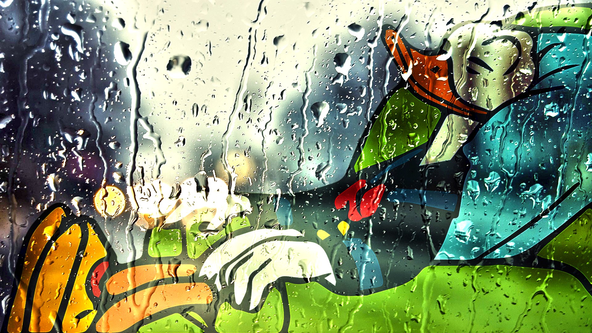 Donald Duck Rest Rain 1920x1080