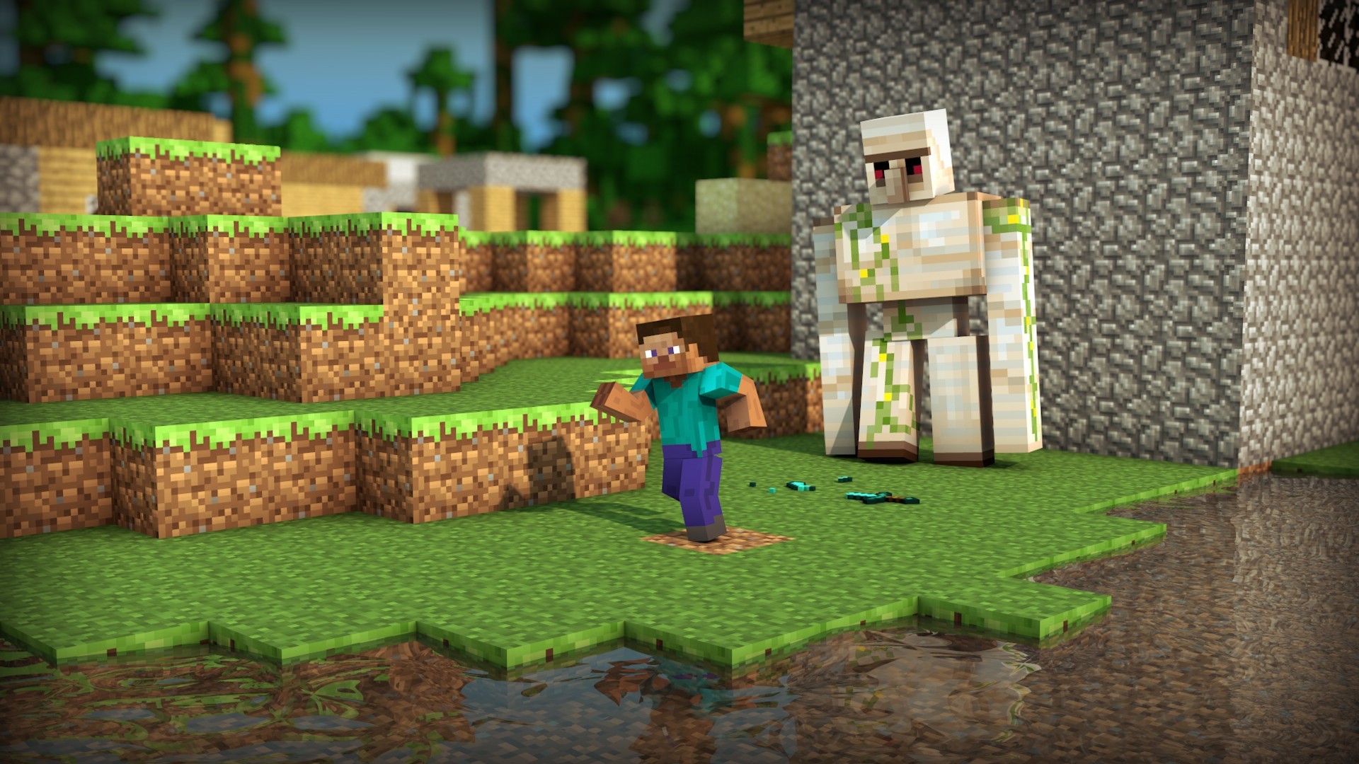 Minecraft Video Games Steve 1920x1080