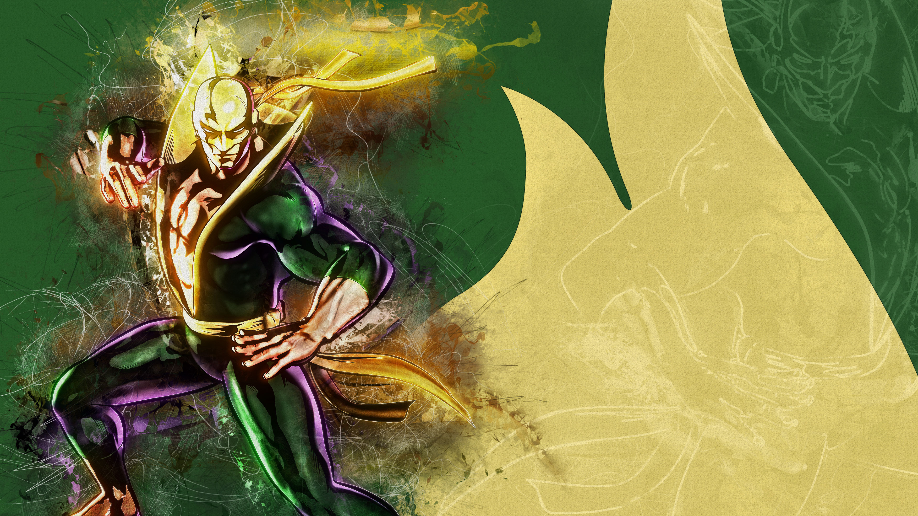 Hero Comics Artwork Iron Fist Marvel Vs Capcom 3 Fate Of Two Worlds Marvel Vs Capcom 3840x2160