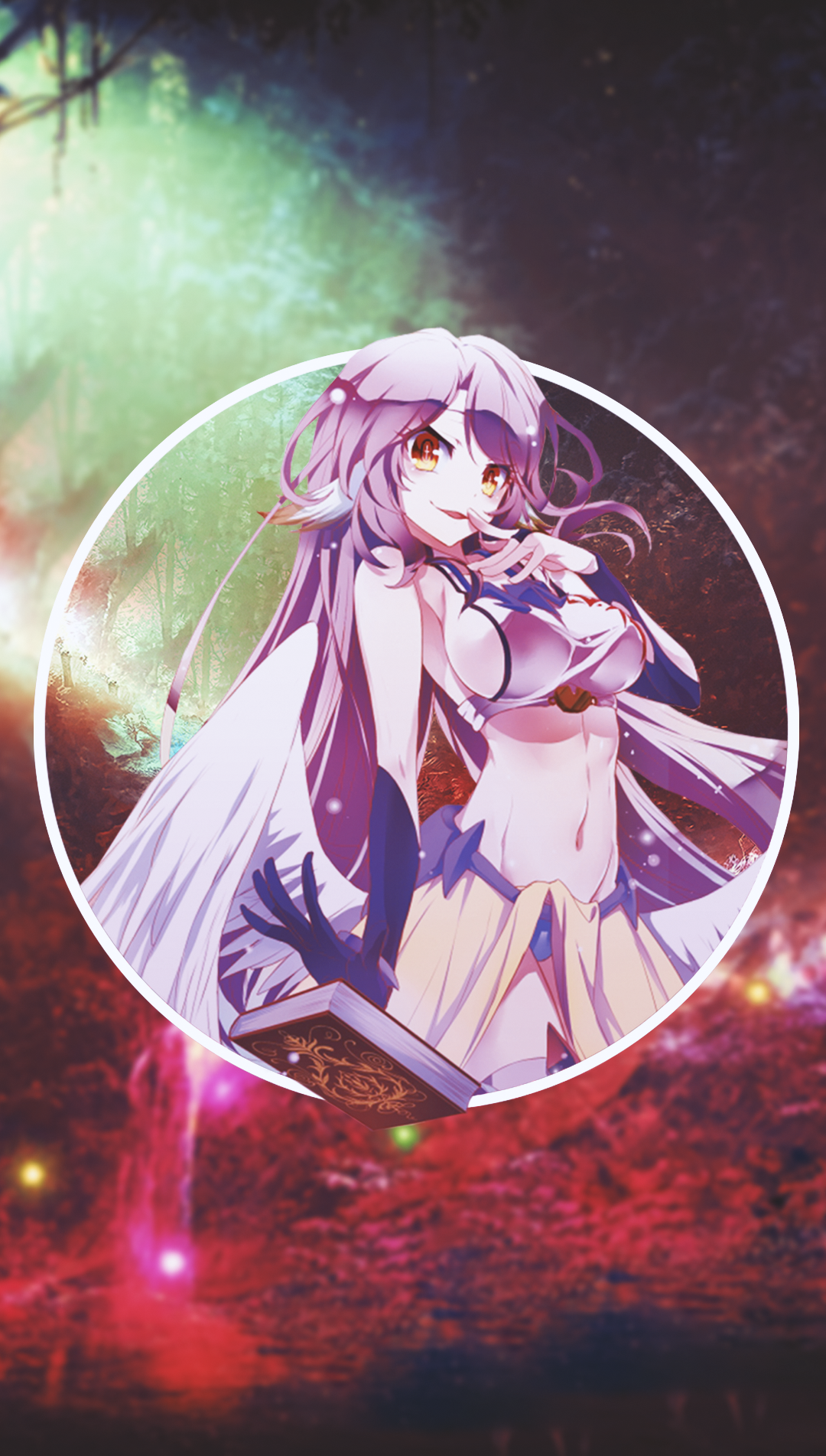 Anime Girls Anime Picture In Picture No Game No Life Jibril 1080x1902