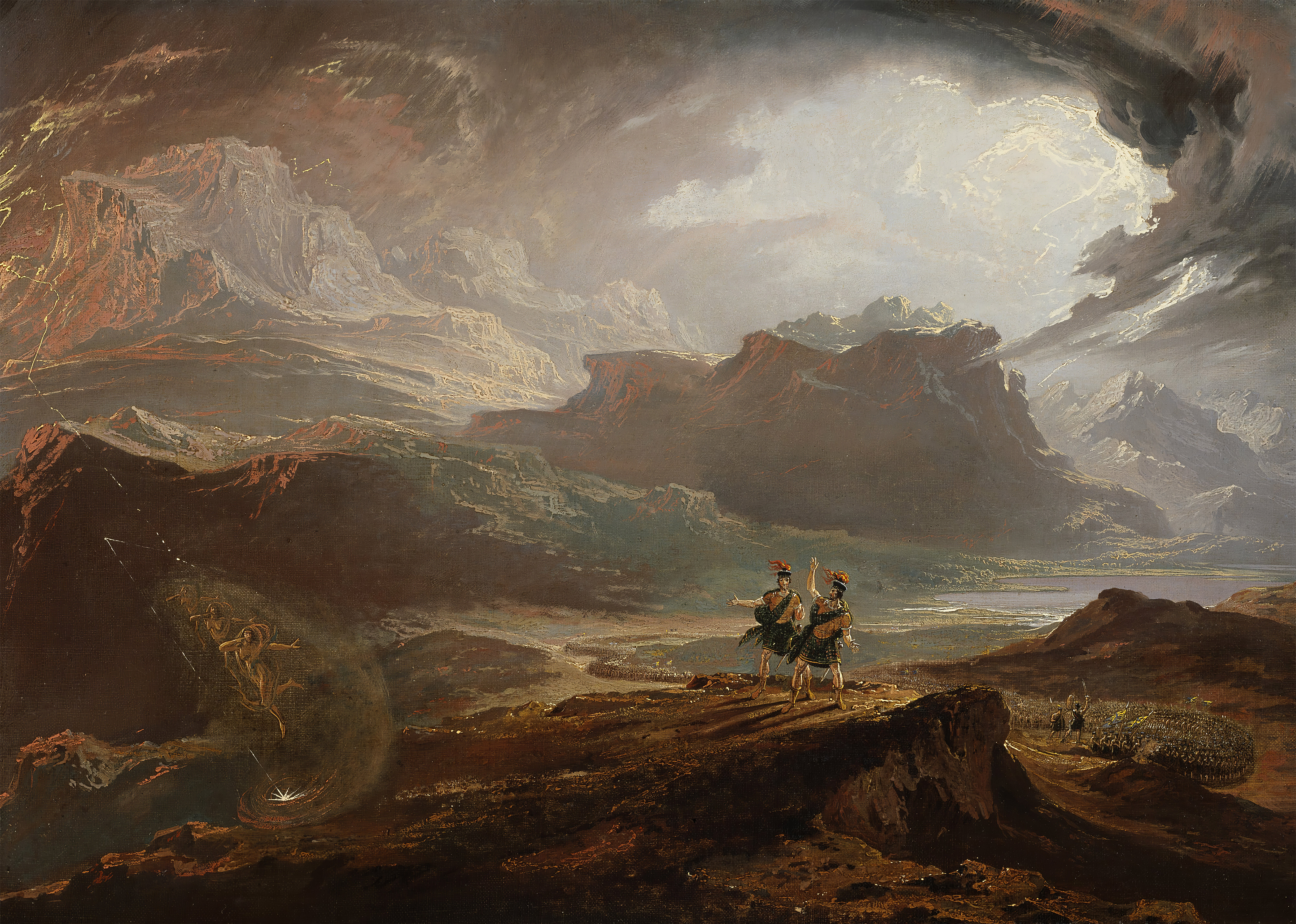 John Martin Classic Art Painting Classical Art Macbeth Artwork 5000x3566