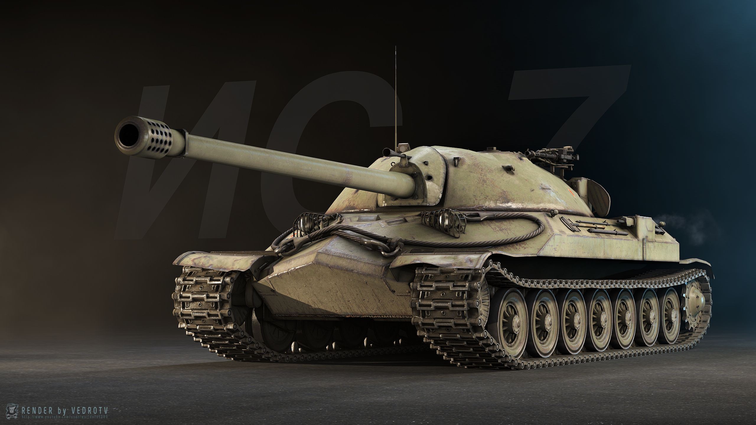 Tank Digital Art IS 7 World Of Tanks 2560x1440