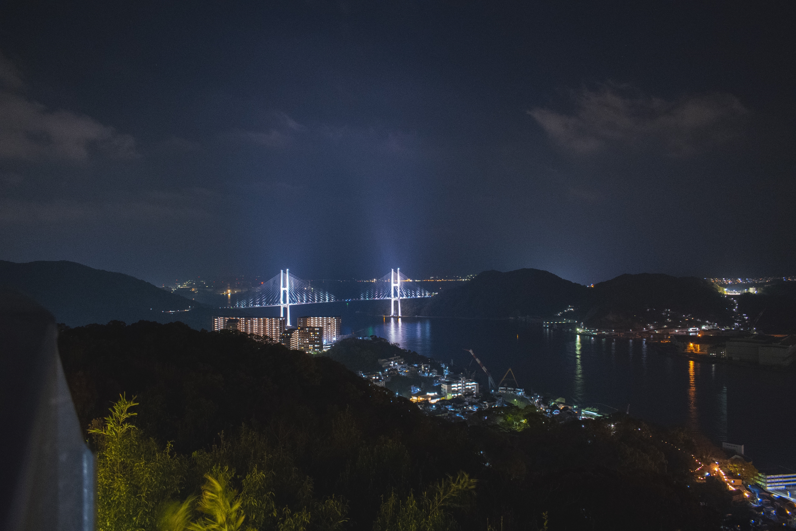 Japan Landscape Nagasaki Bridge Mountains 2560x1707