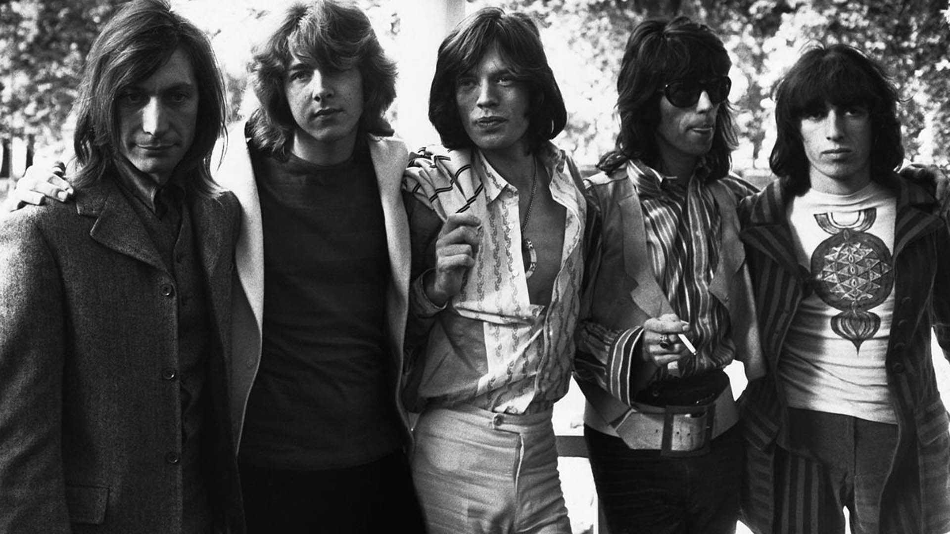 Men Musician Rock Stars Singer Rolling Stones Mick Jagger Keith Richards Monochrome Monochrome Legen 1920x1080