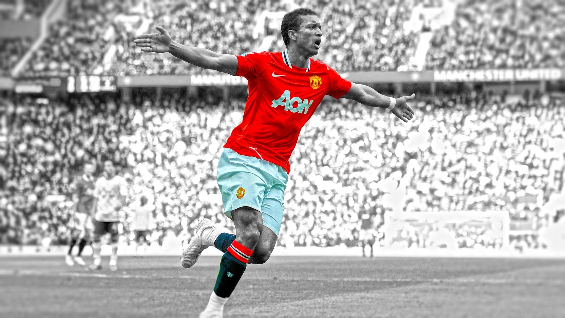 Manchester United Nani Men Soccer 1920x1080