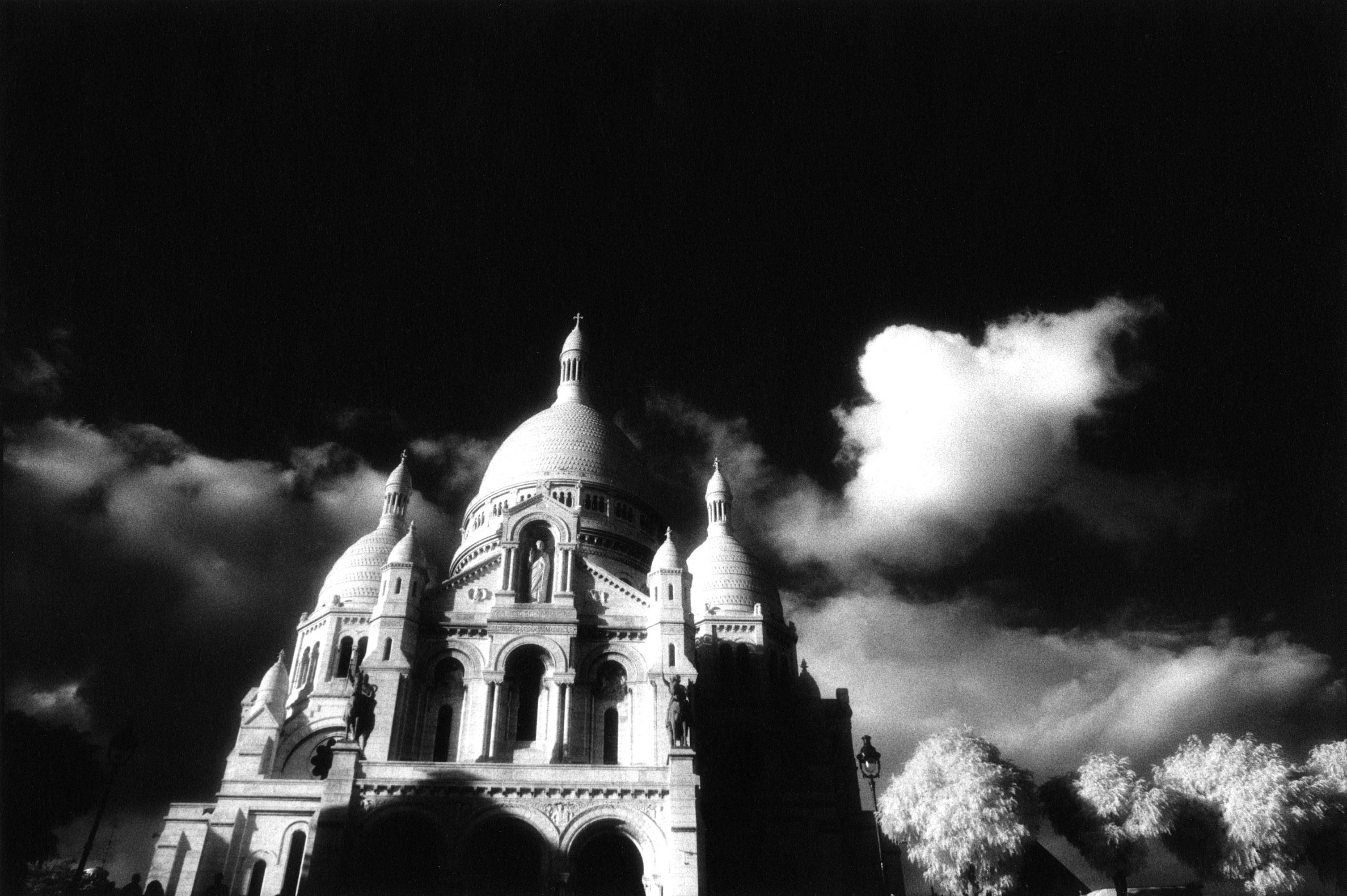 Sacre C Ur Monument Basilica Paris France Black Amp White Cloud 3013x2004