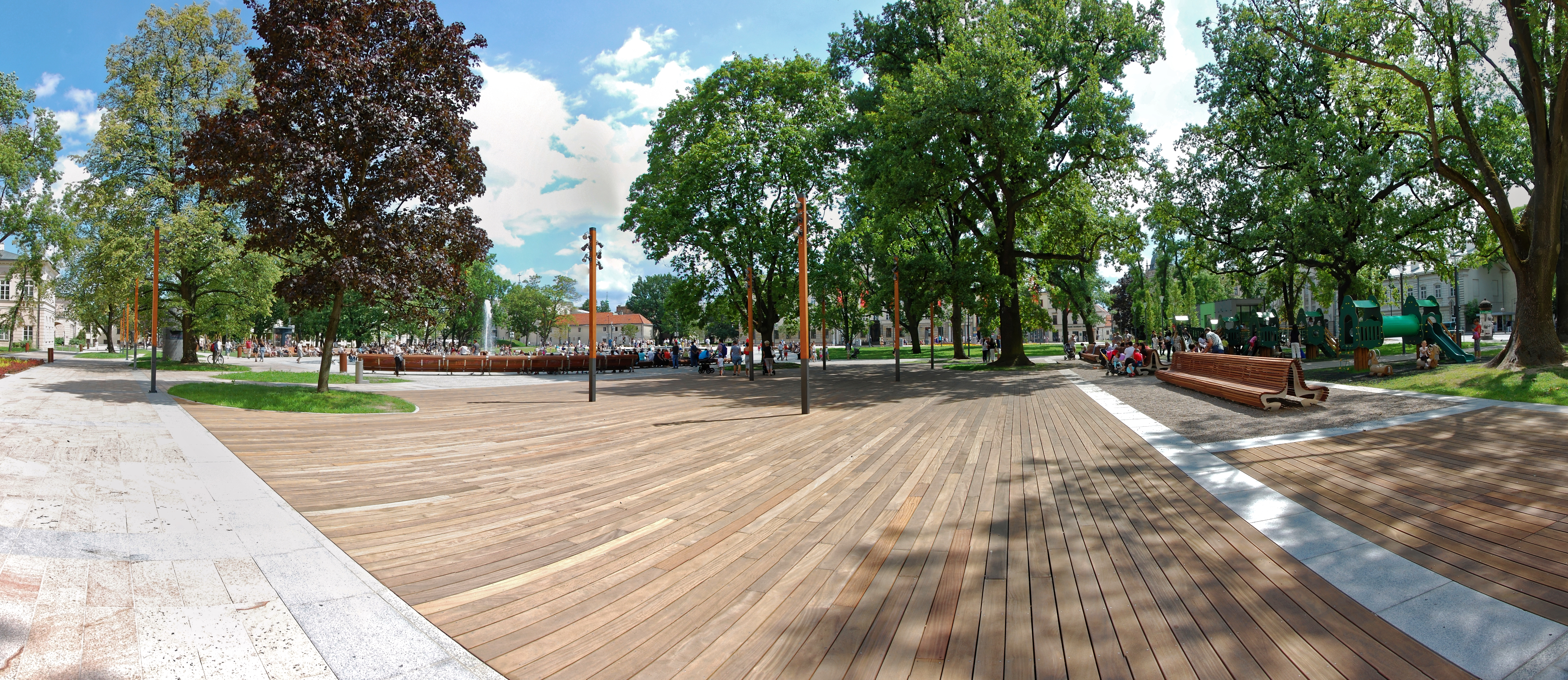 Lublin Cityscape Urban City 4446x1927